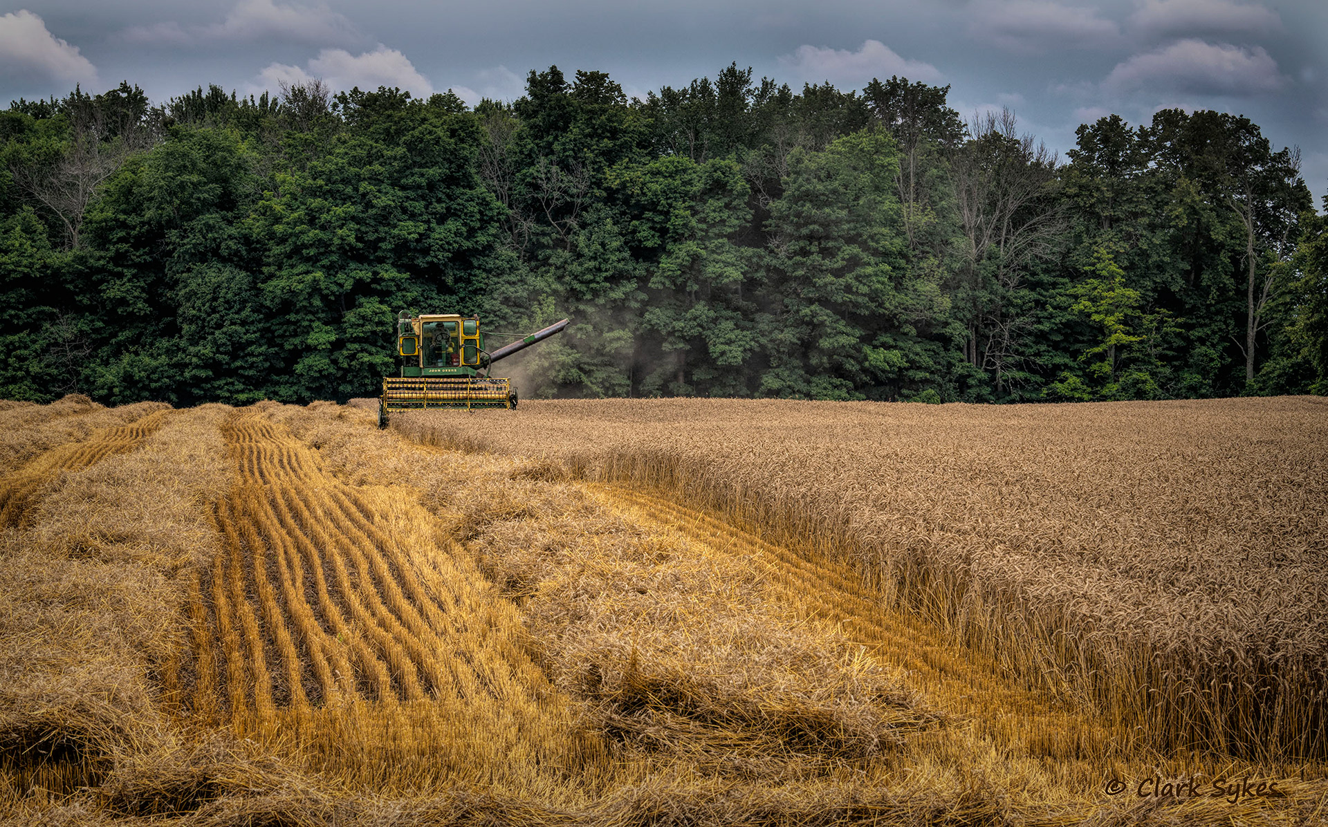 Wheat harvest, Niagara County, New York (Image GL-48)