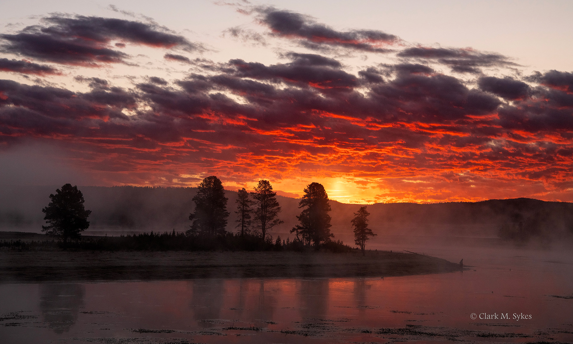 Sunrise over the Yellowstone River (Image YS-1)