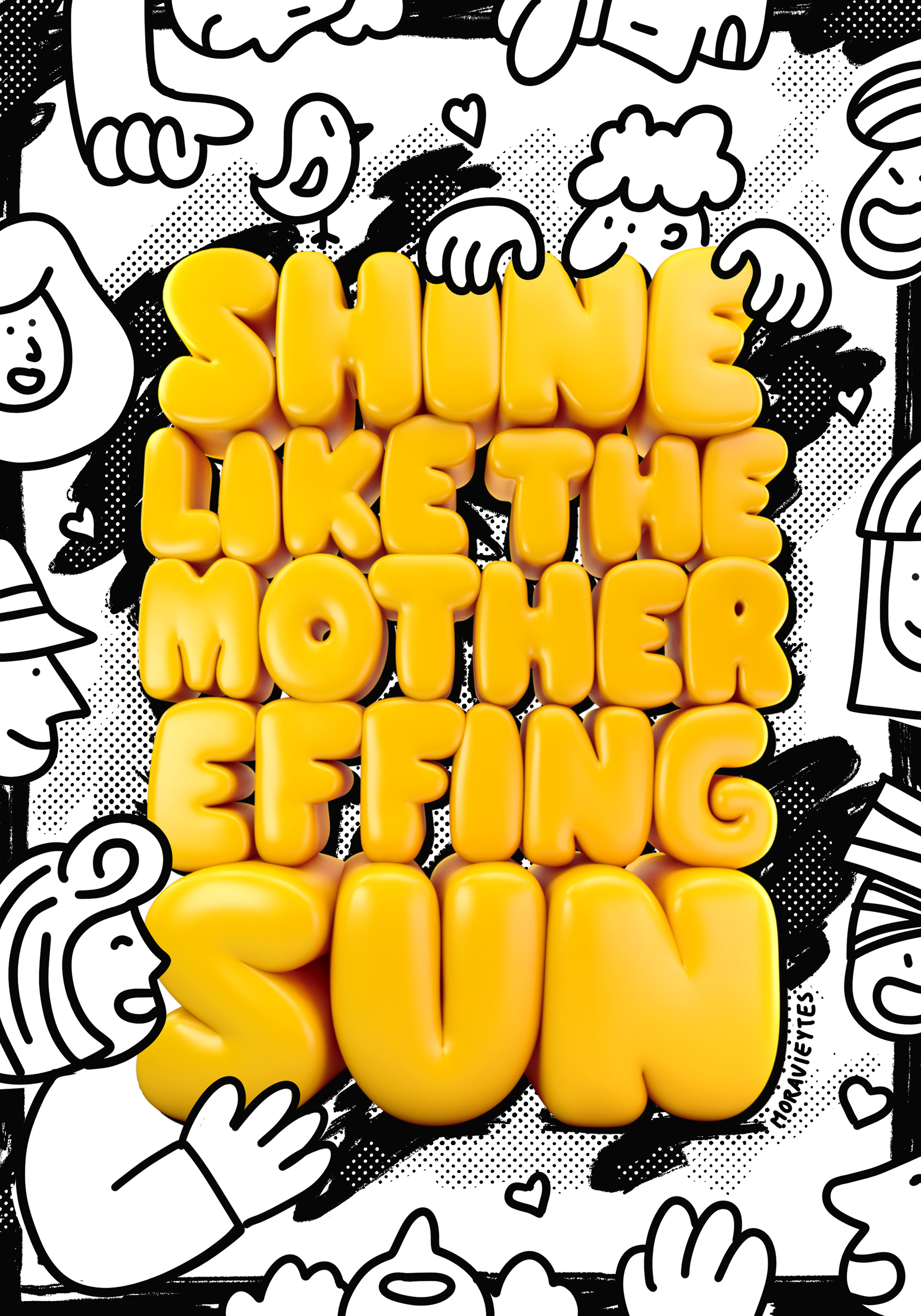 Shine bright, your joy is contagious - Available for licensing