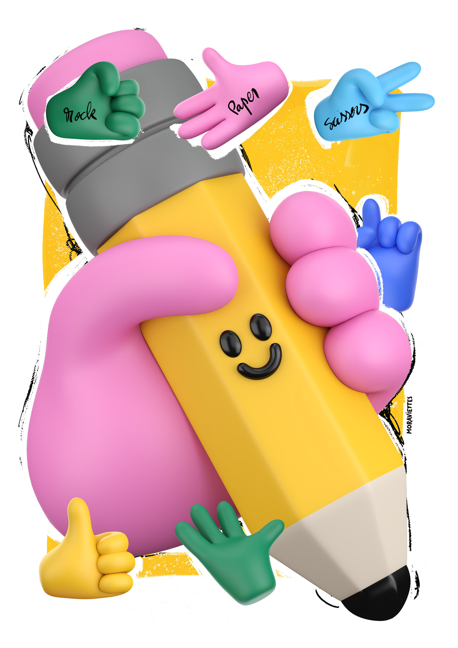 Rock, paper, scissors, create! - Available for licensing