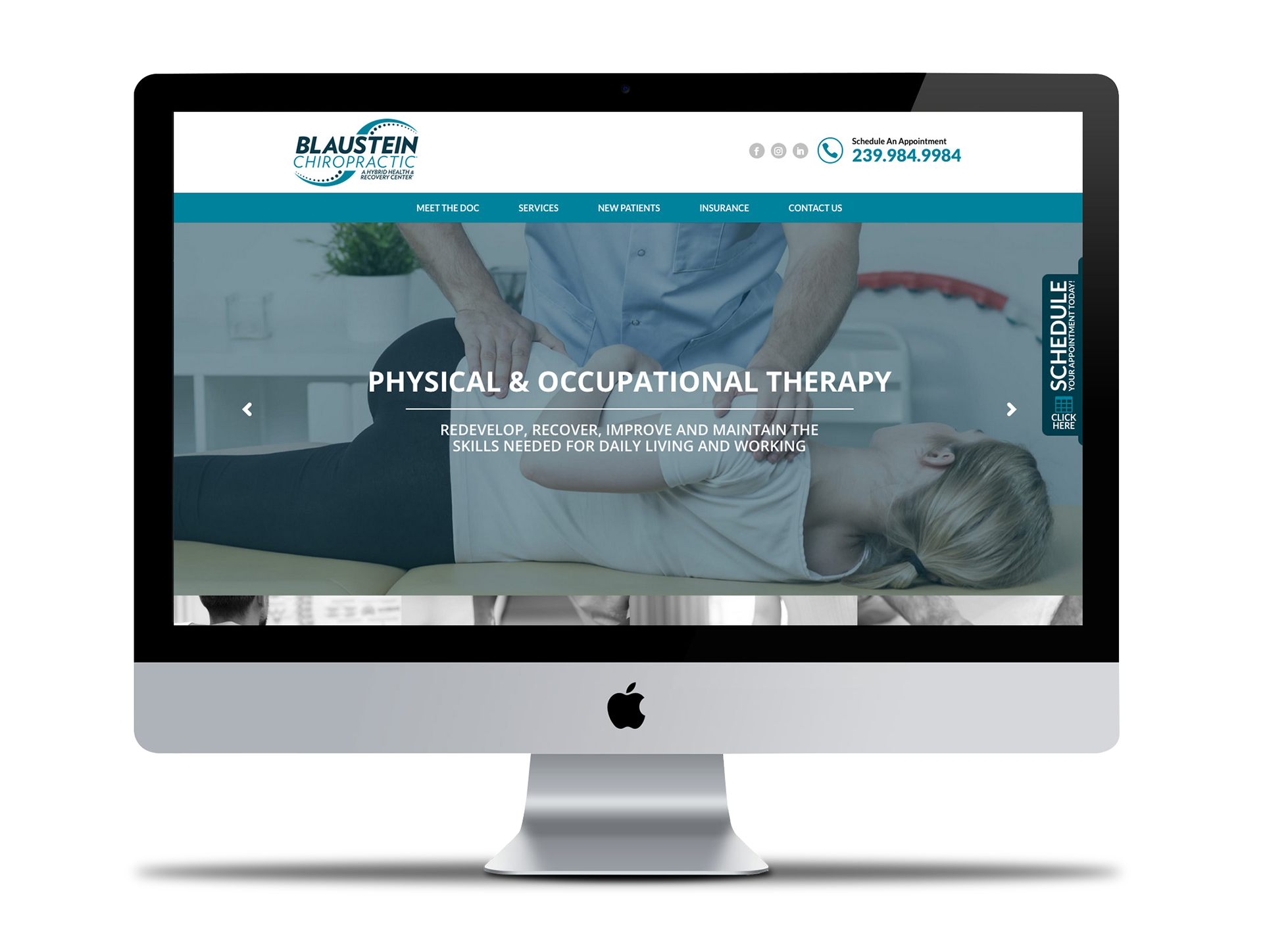 Design & UI/UX - https://blausteinchiropractic.com/