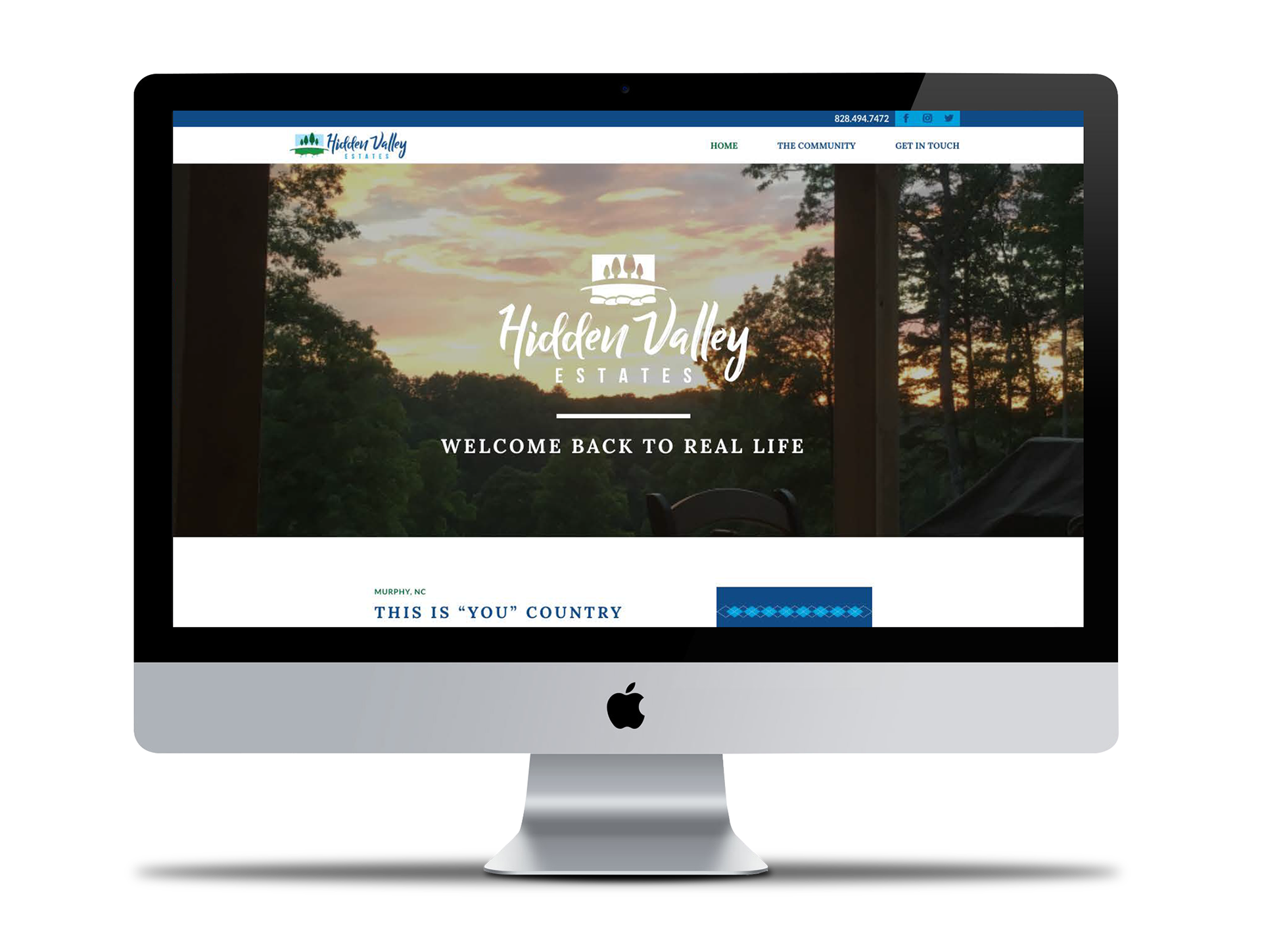 Design & UI/UX - https://hiddenvalleyestatesnc.com/
