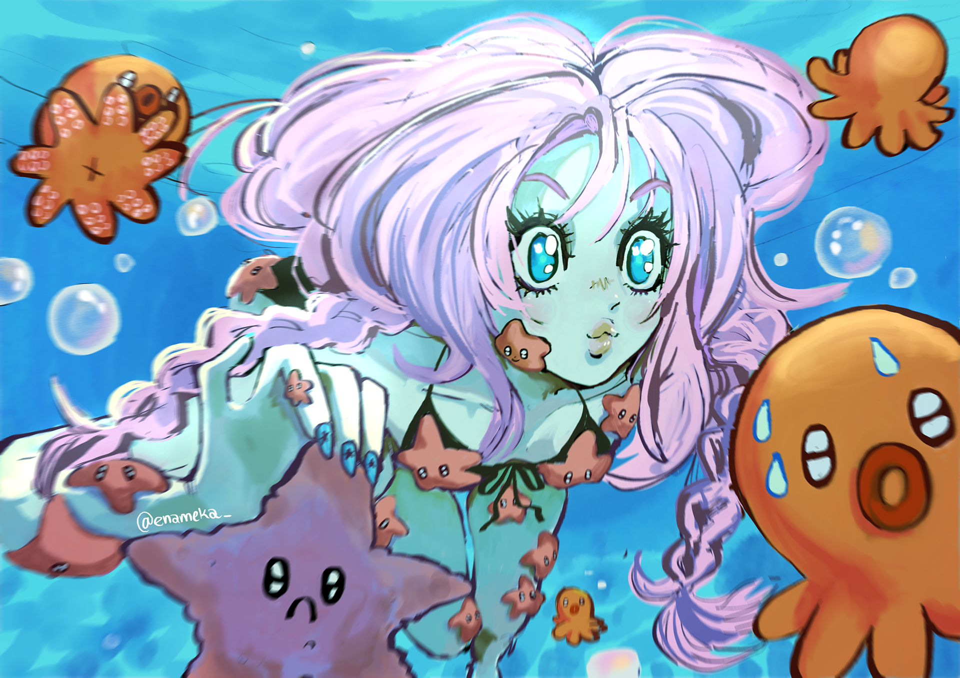 "Dreaming in blue" contest with XPPen
