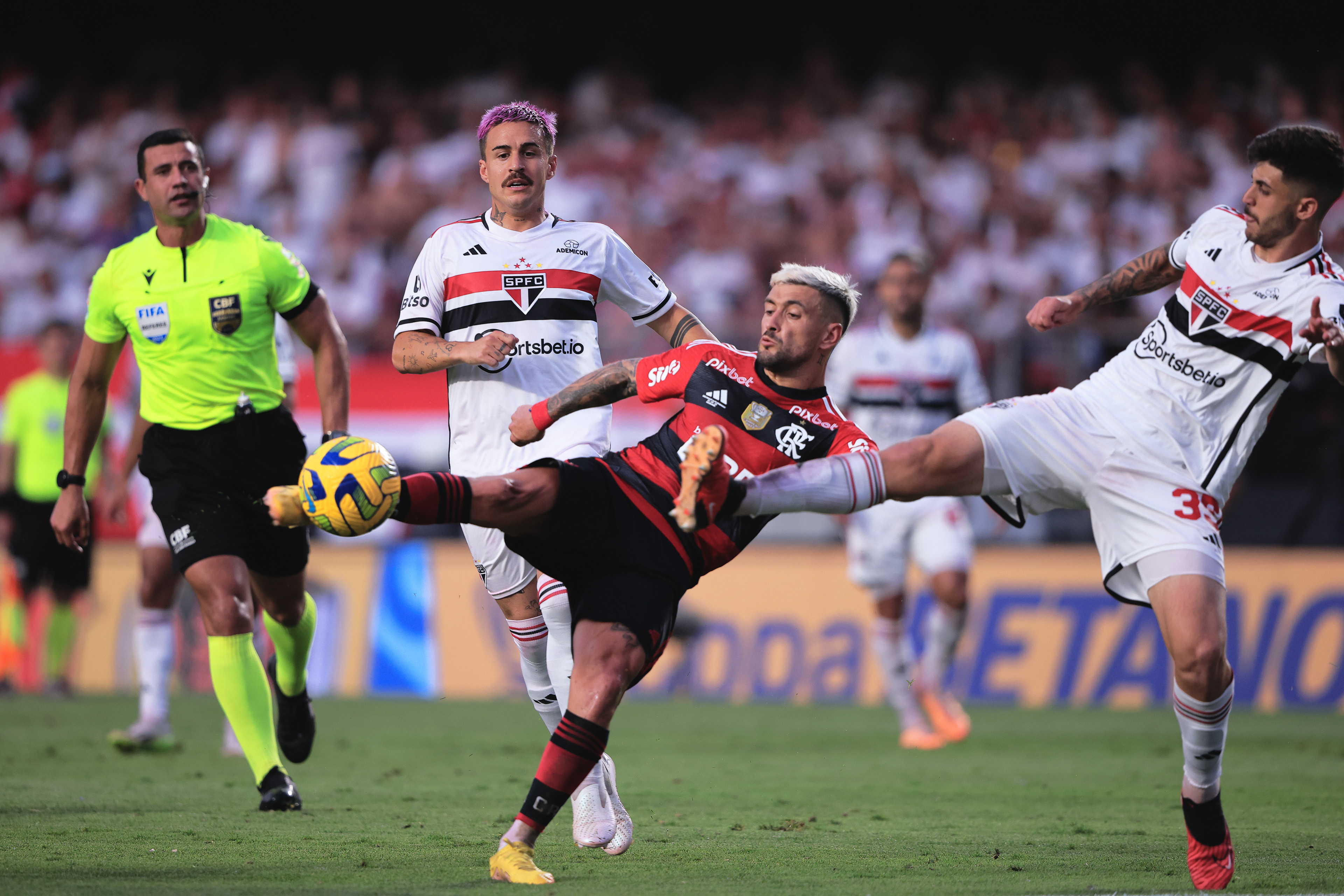 24 September 2023 - Arrascaeta jogador do Flamengo durante final da Copa do Brasil contra o São Paulo.
