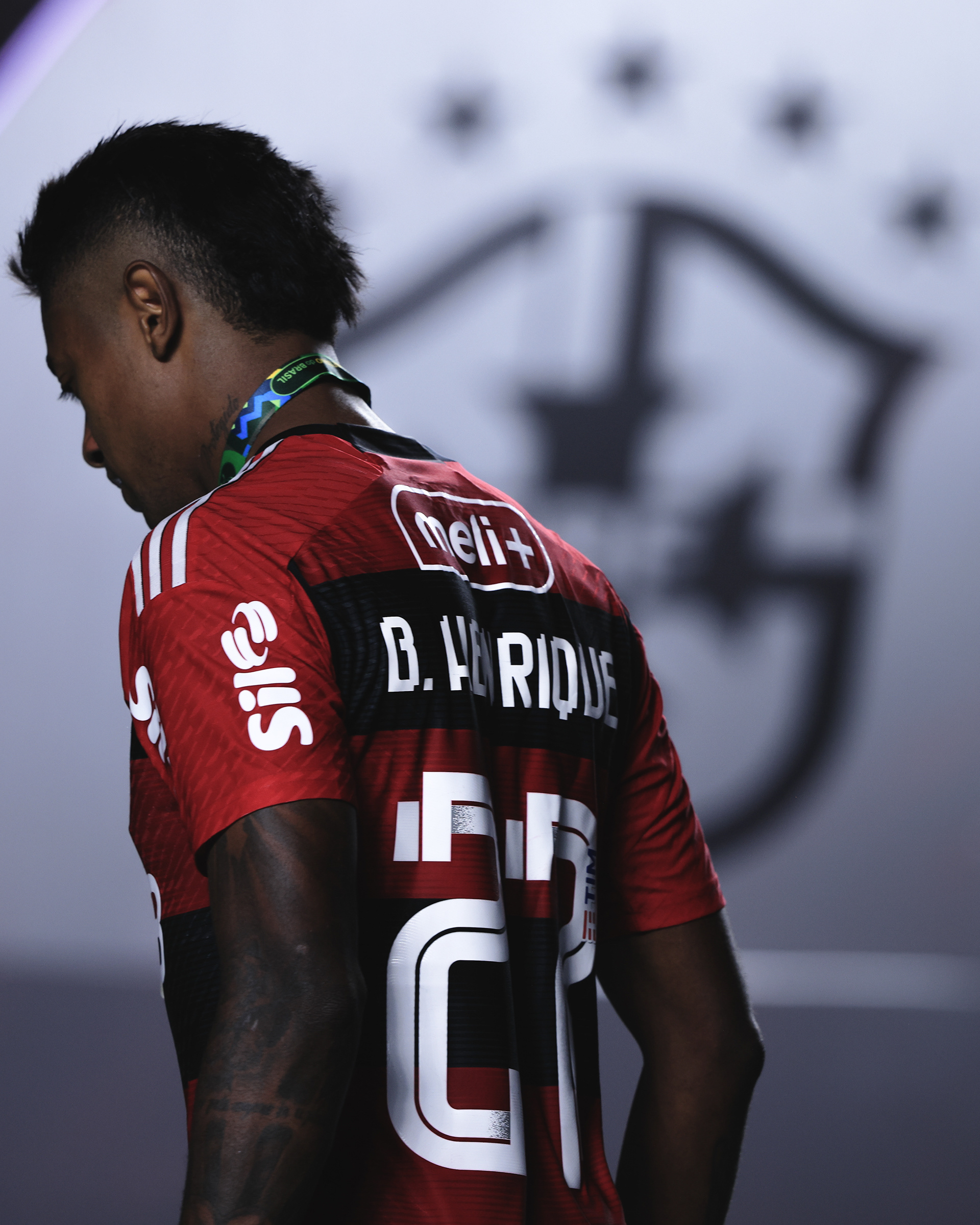 24 September 2023 - Bruno Henrique jogador do Flamengo lamenta o vice após final da Copa do Brasil.