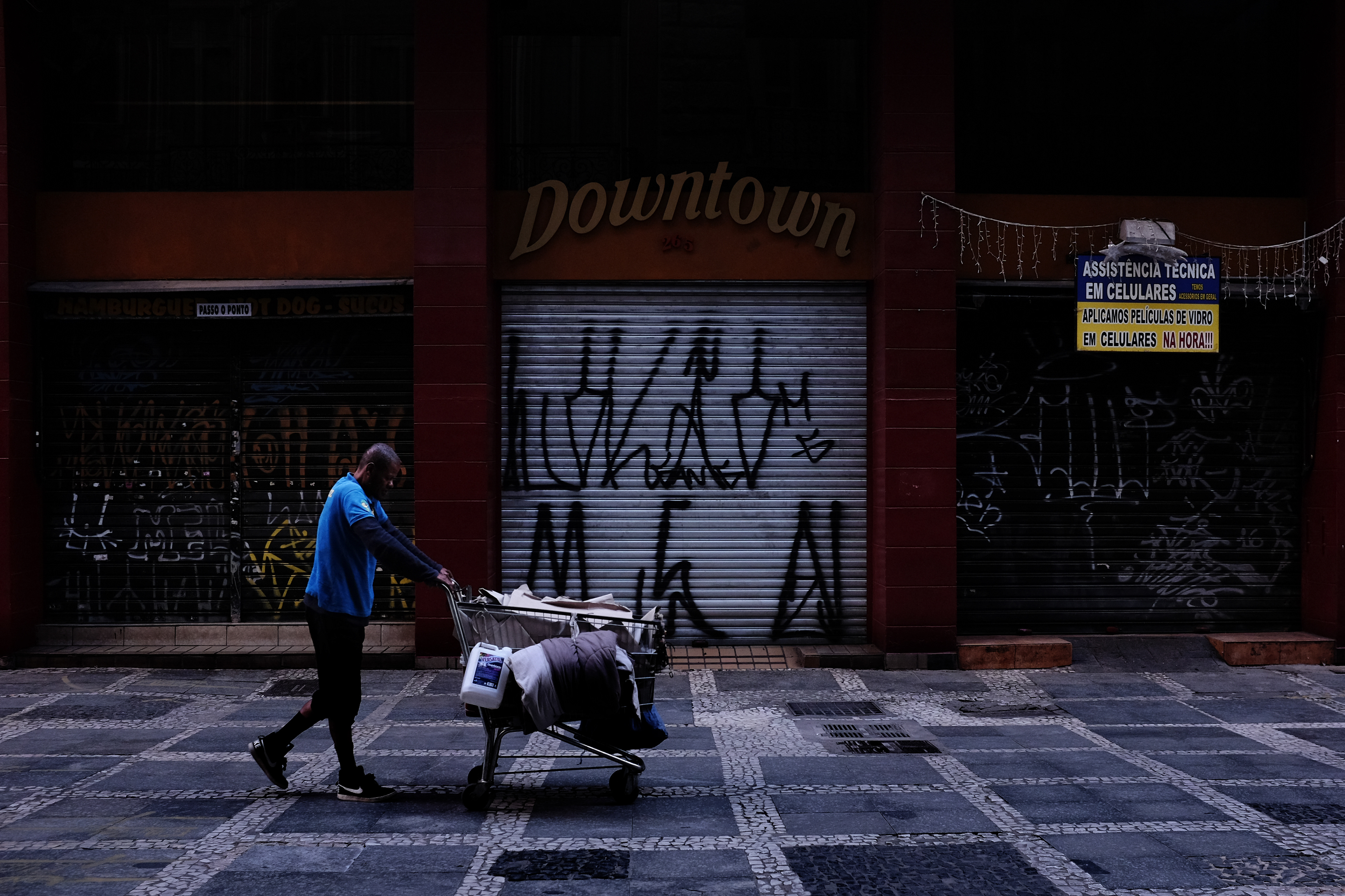 March 2020, ruas vazias no centro de São Paulo