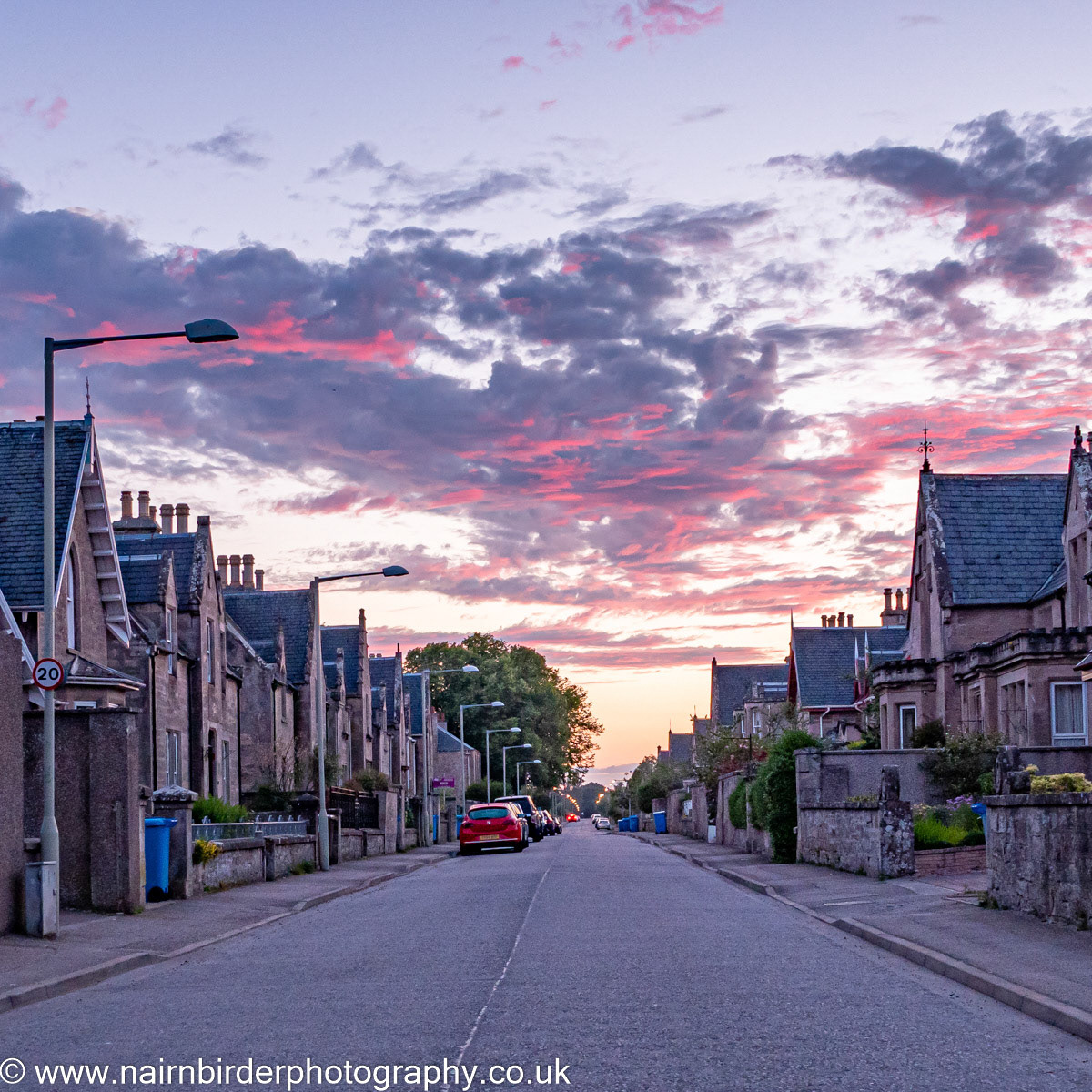 Sunset over Waverley Road