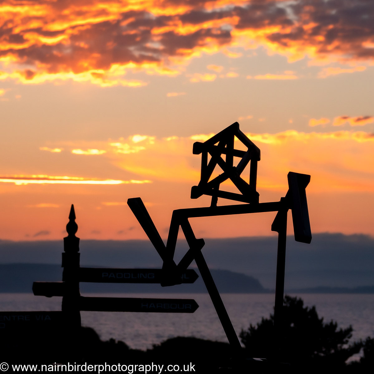 Sunset over Nairn Leisure Park