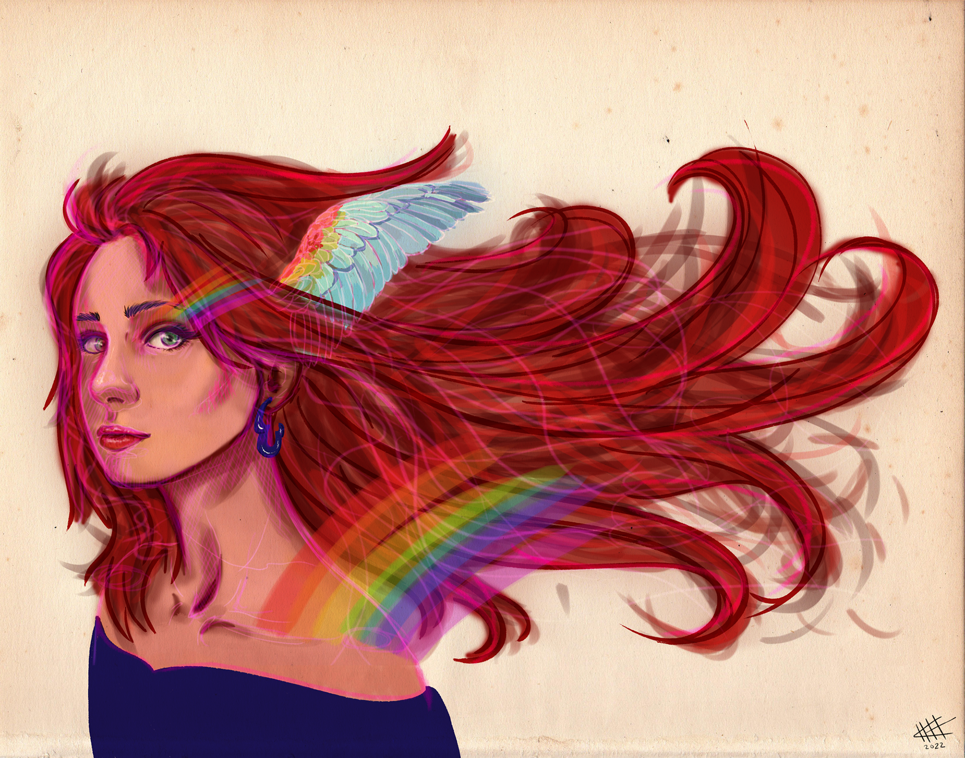 Wing Girl - Digital Painting