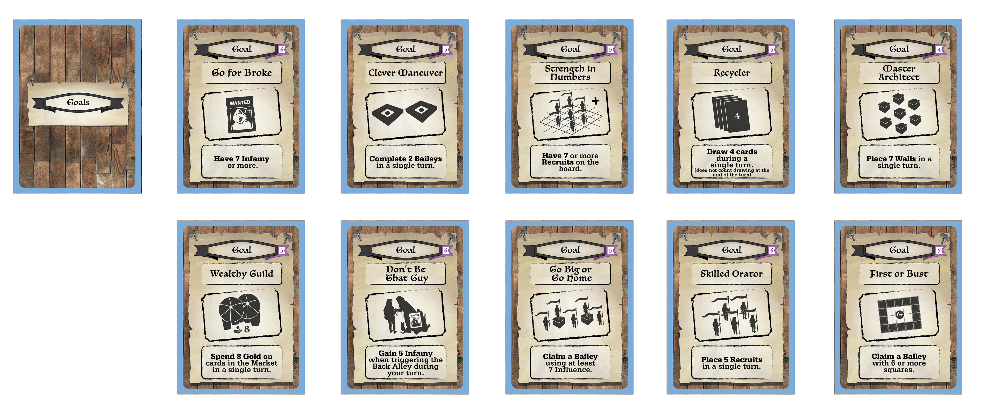 Castle Scape Goal Cards