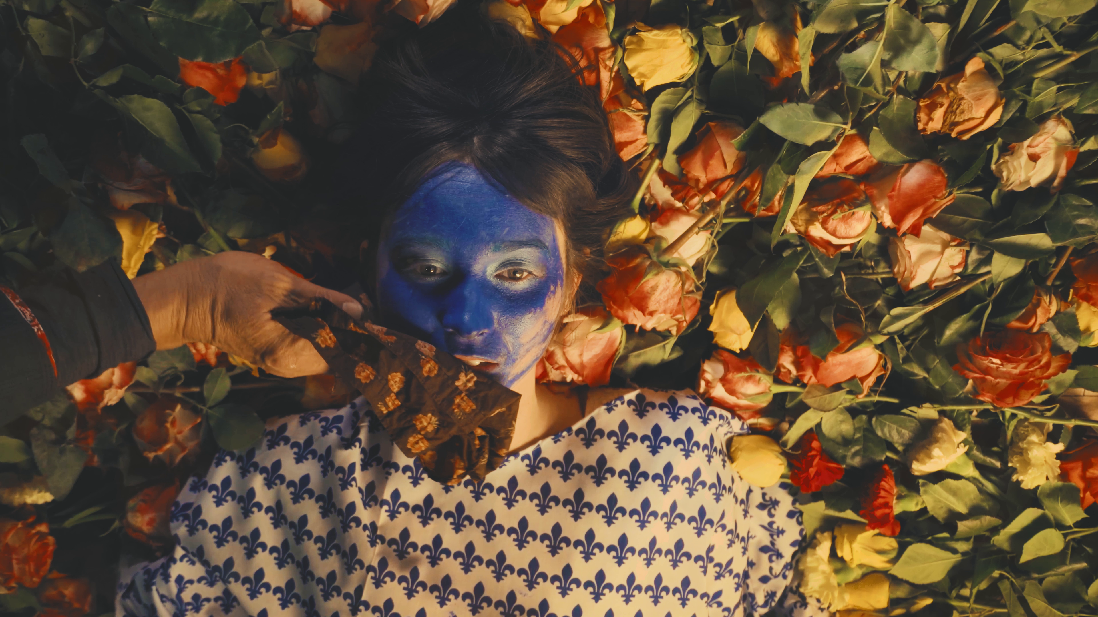 Still from 'Reasons' experimental film featuring Cree elder Joseph Naytowhow