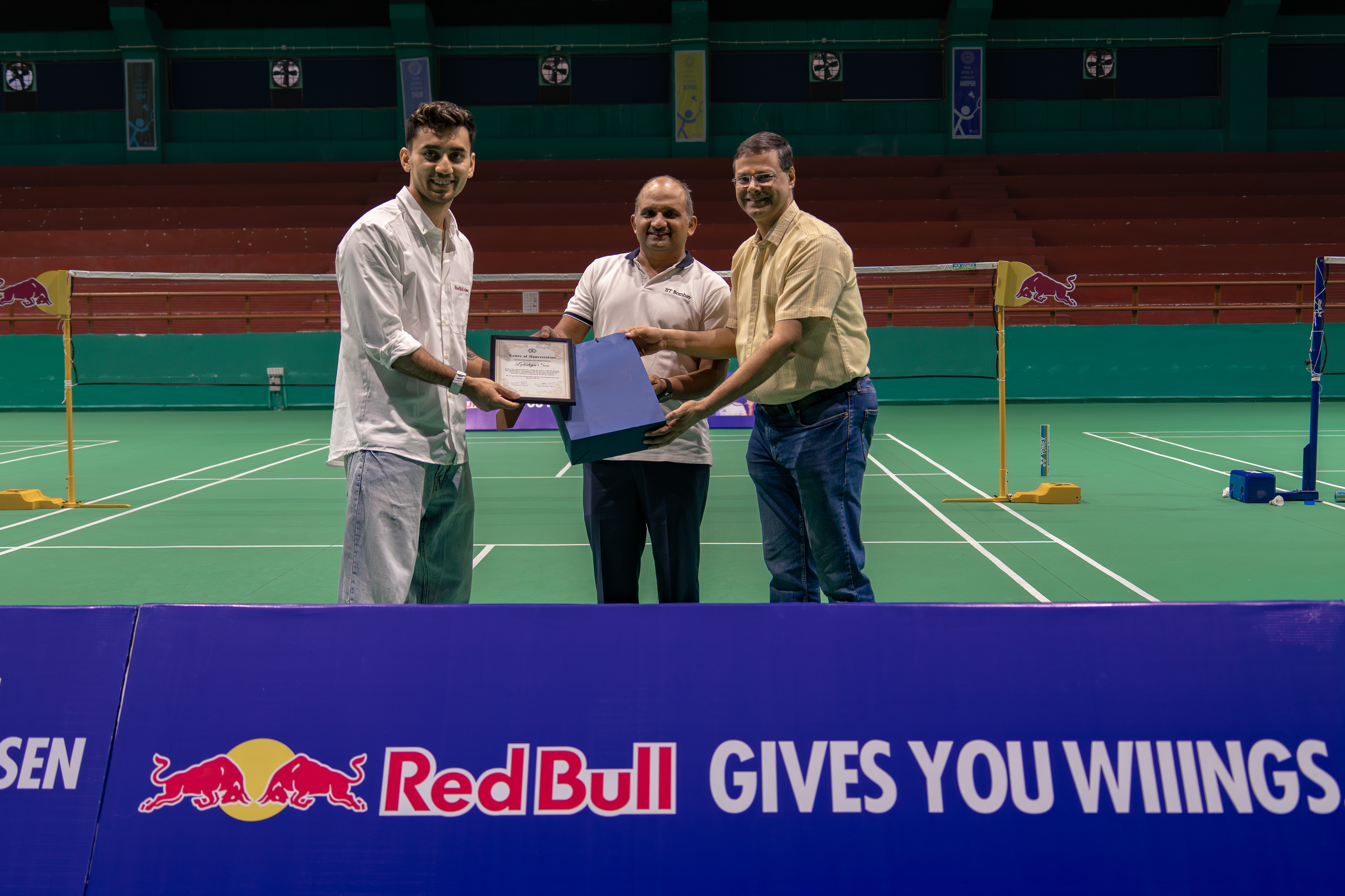 Lakshya Sen with Red Bull at IIT Bombay