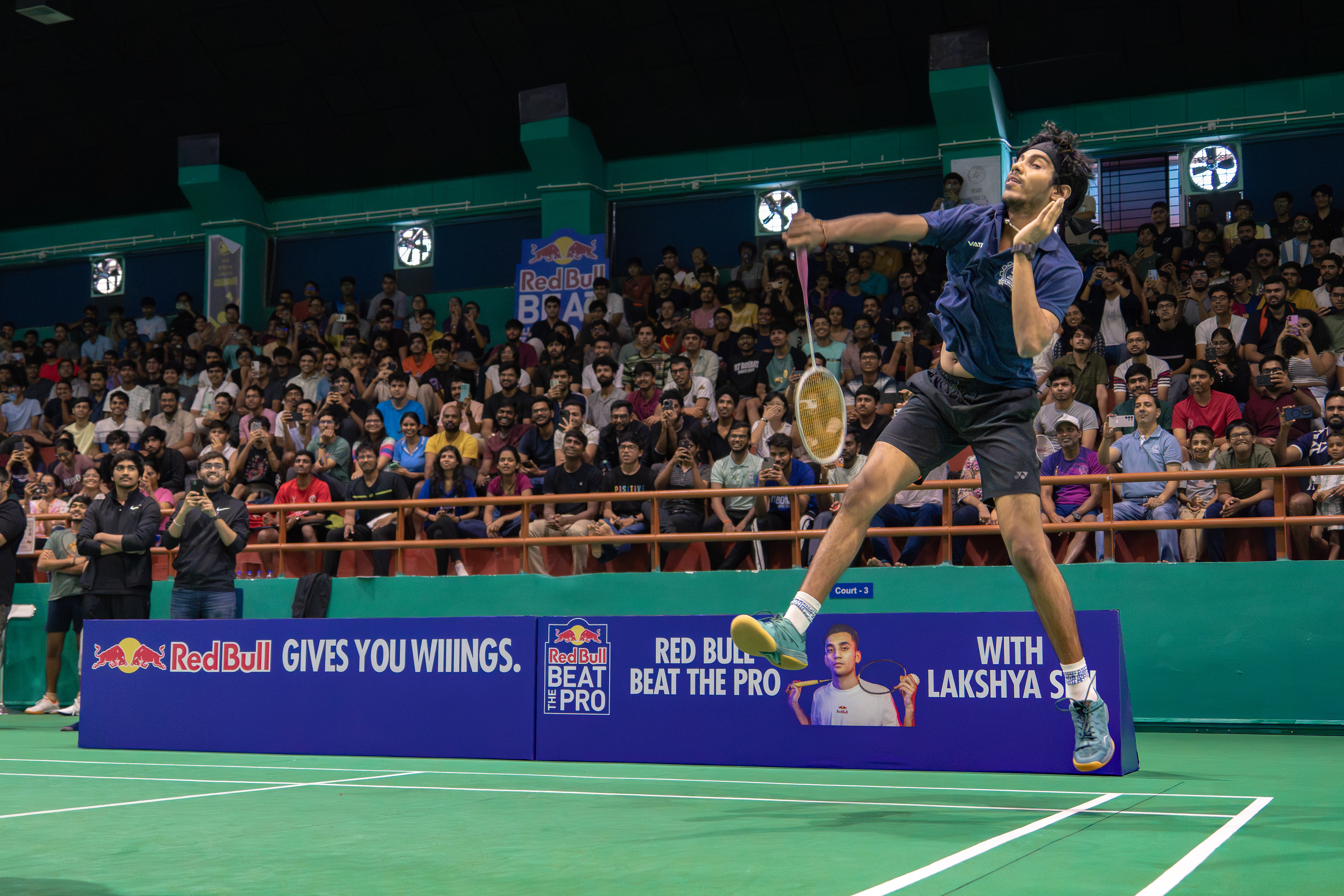 Lakshya Sen with Red Bull at IIT Bombay