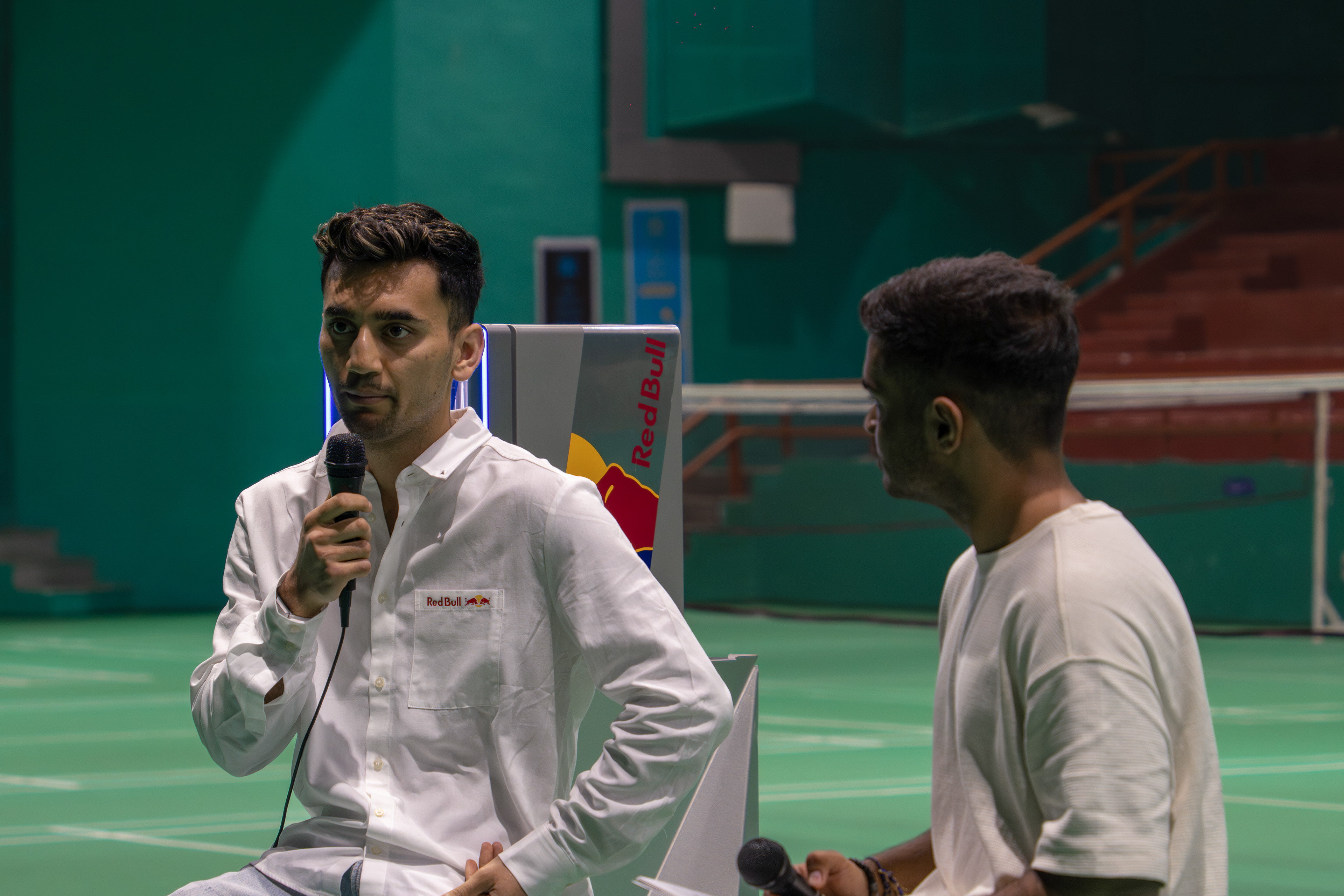 Lakshya Sen with Red Bull at IIT Bombay