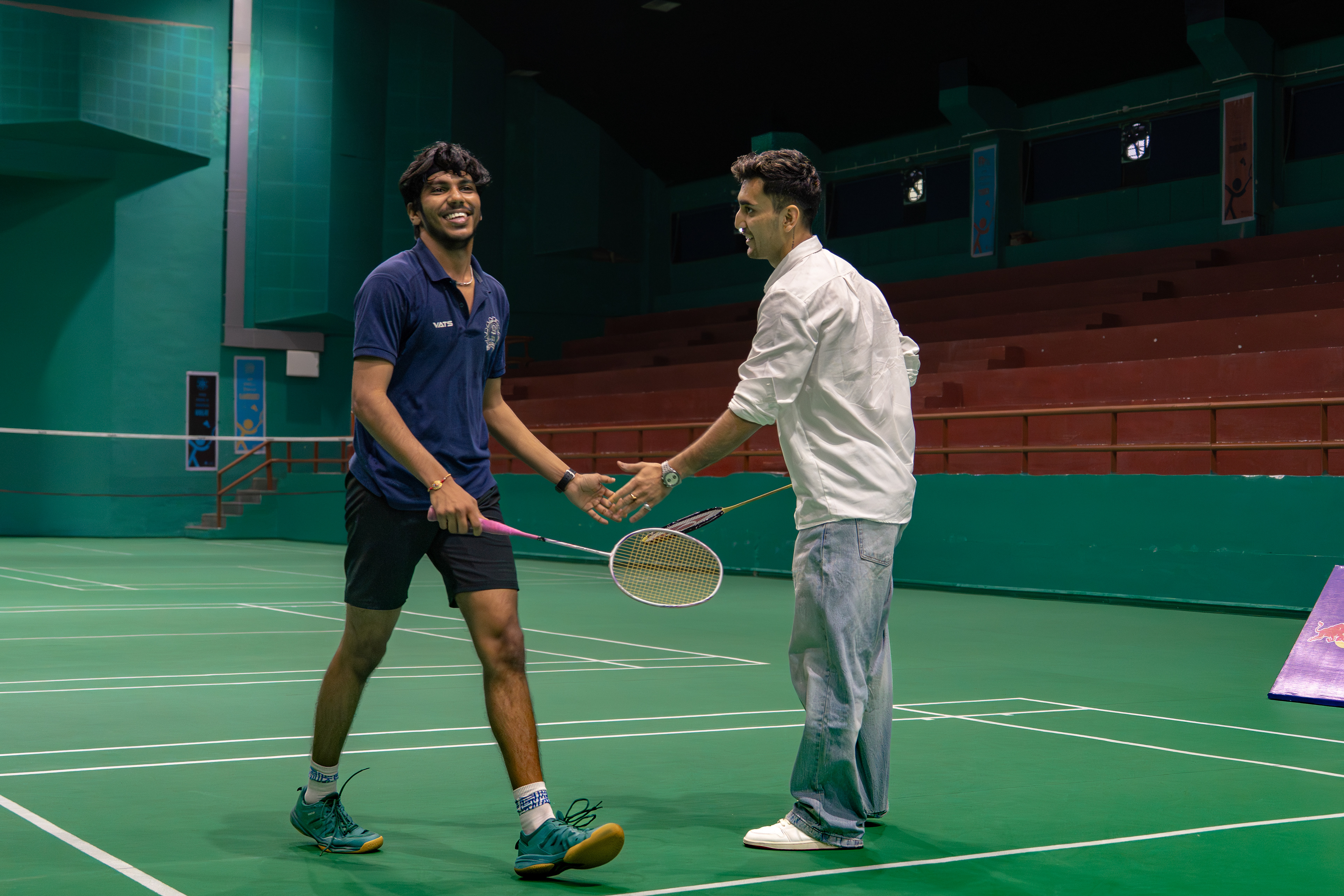 Lakshya Sen with Red Bull at IIT Bombay
