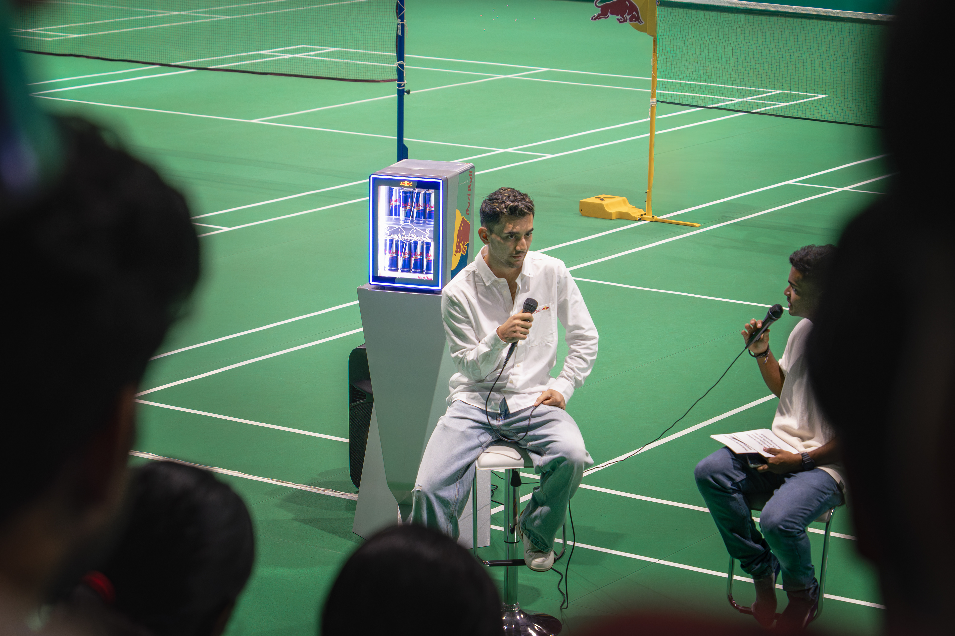 Lakshya Sen with Red Bull at IIT Bombay