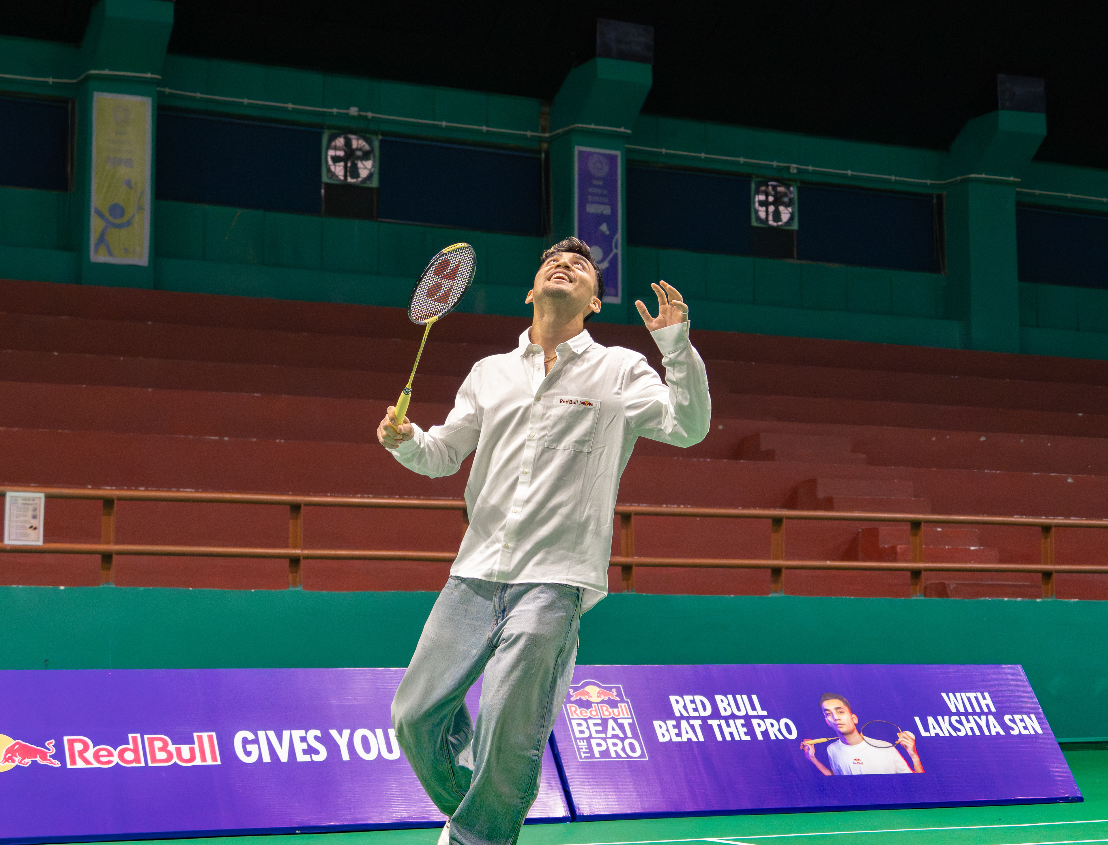 Lakshya Sen with Red Bull at IIT Bombay