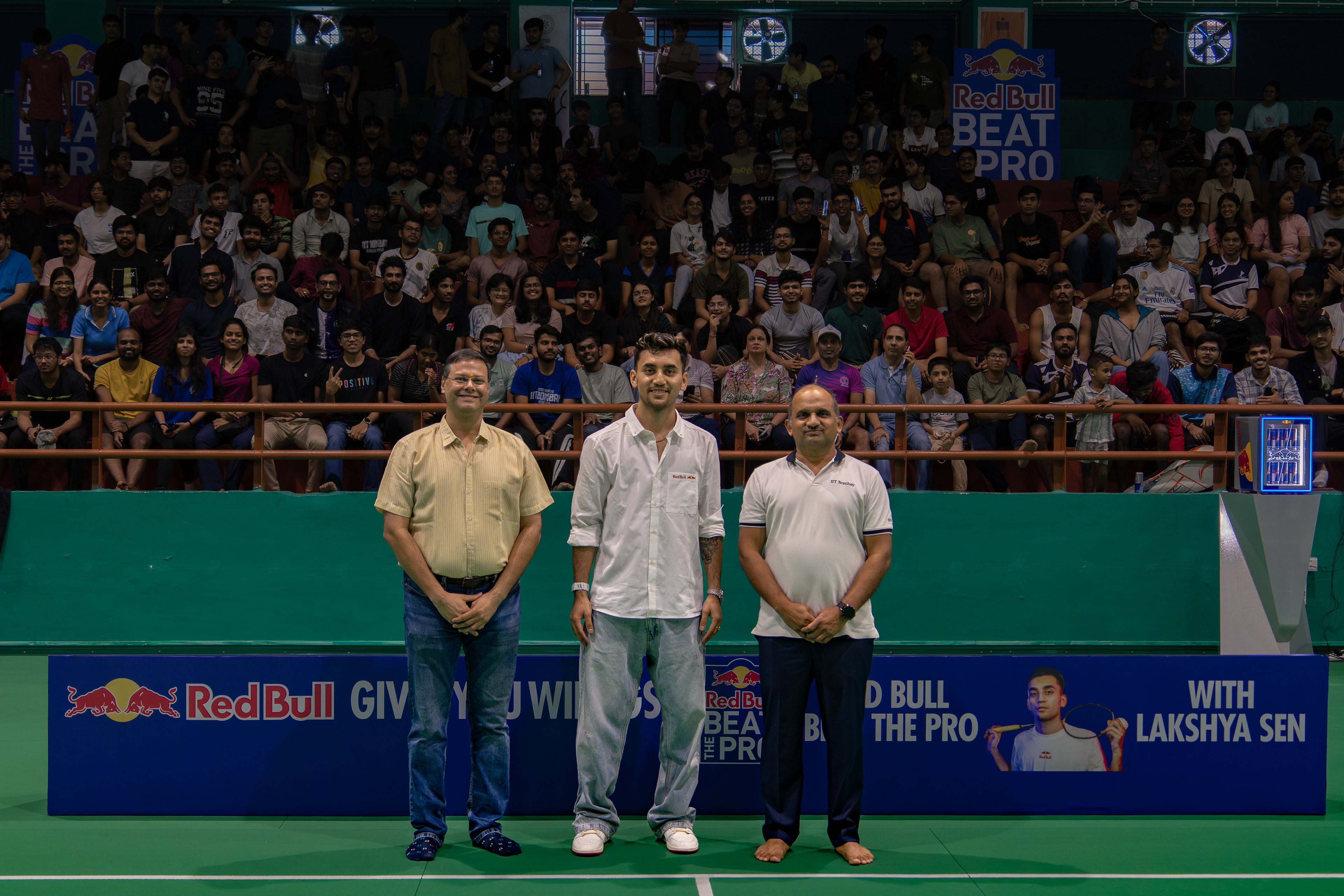 Lakshya Sen with Red Bull at IIT Bombay