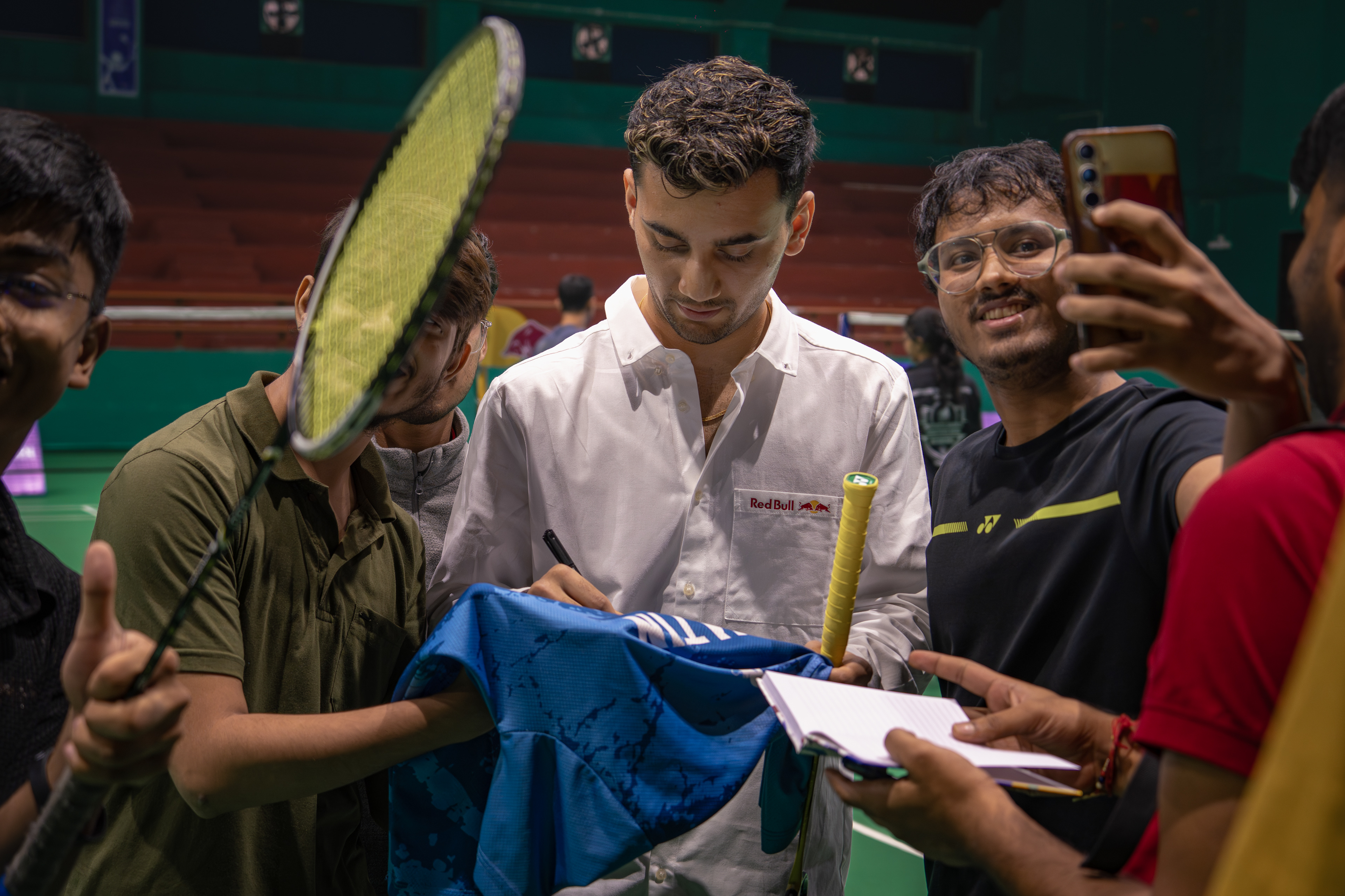 Lakshya Sen with Red Bull at IIT Bombay