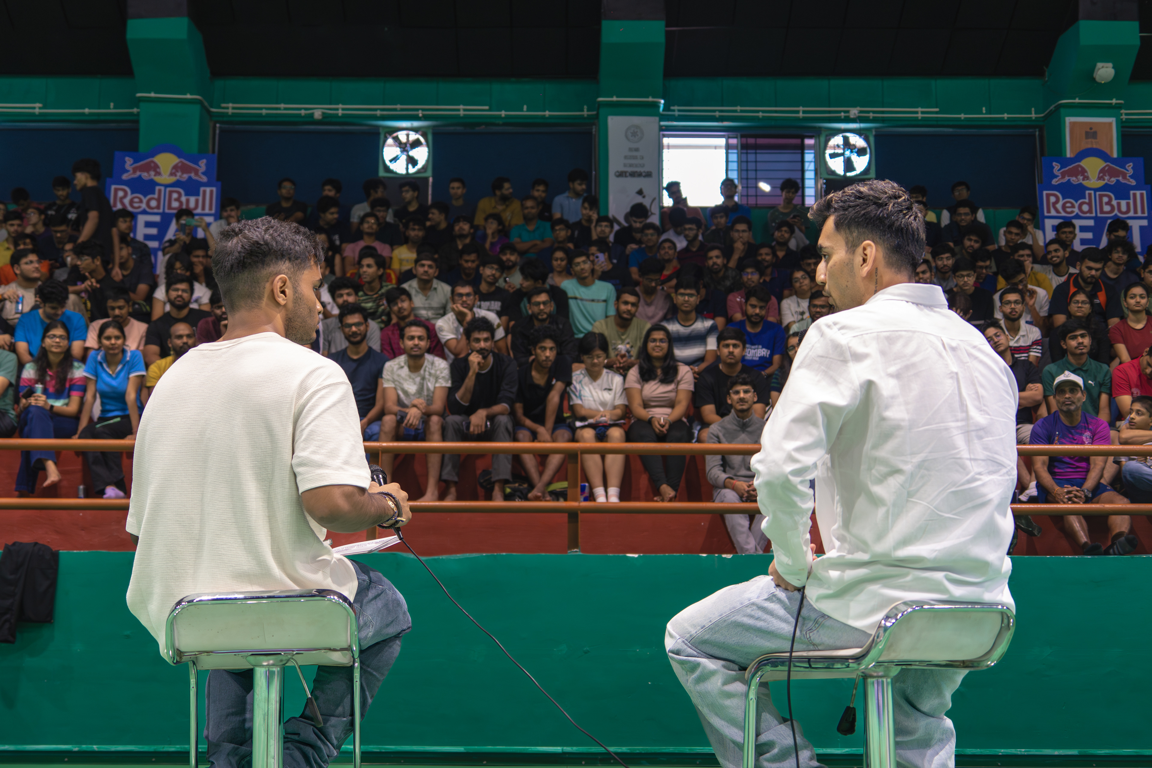 Lakshya Sen with Red Bull at IIT Bombay
