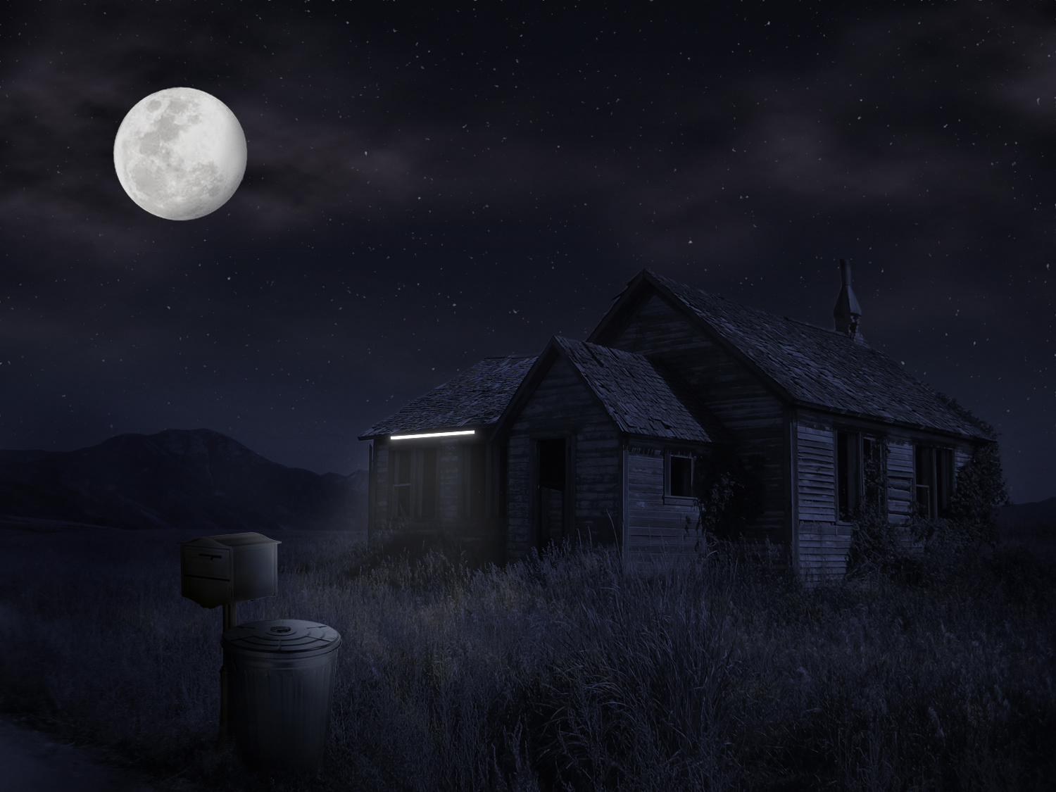 Digital Painting to Night Scene
