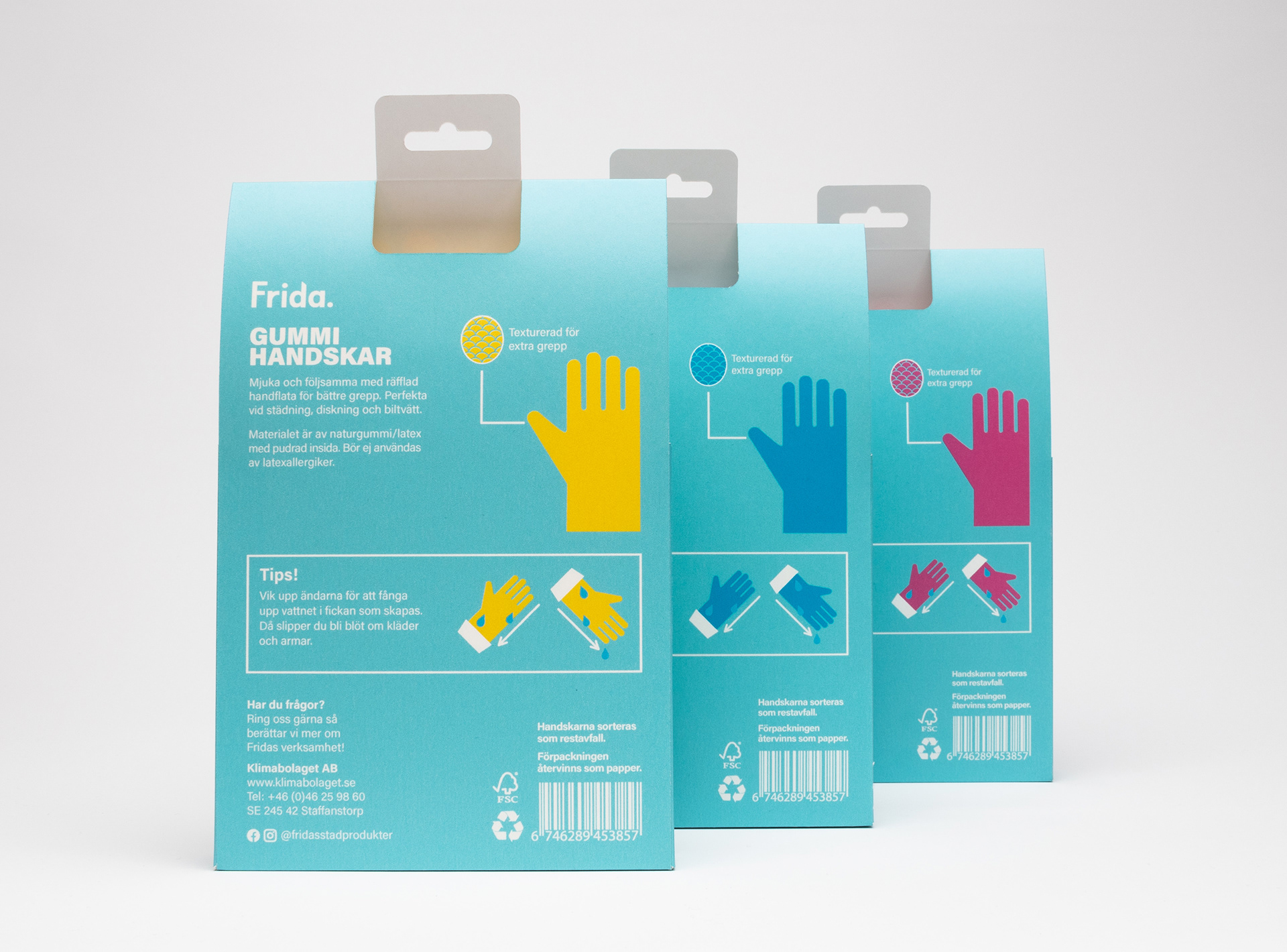 Rubber gloves - Back