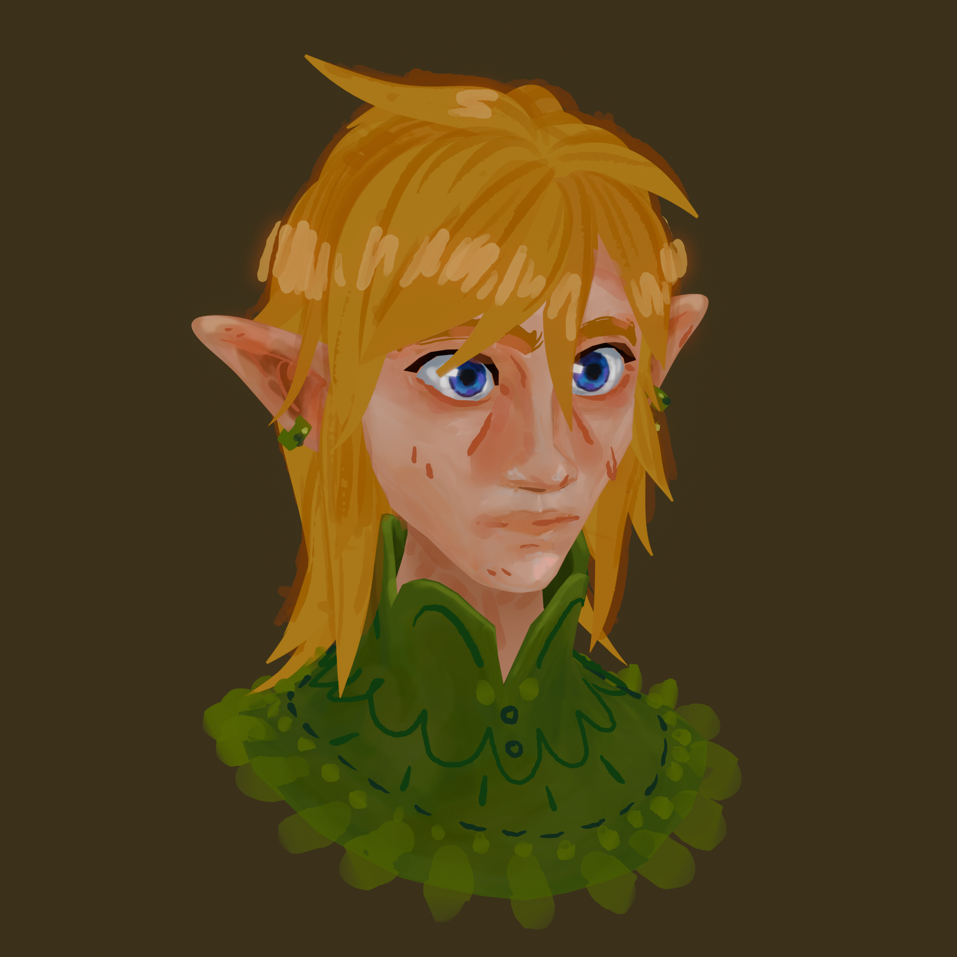 Link 3D bust fan art
