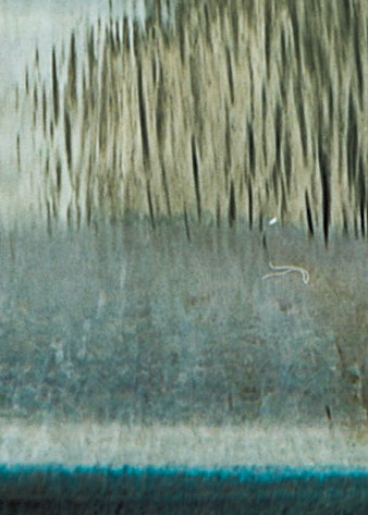 Enlarged close in view of water fountain