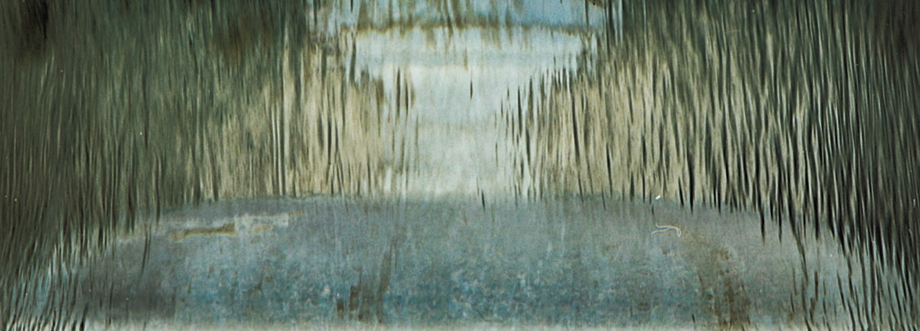 Enlarged close in view of water fountain