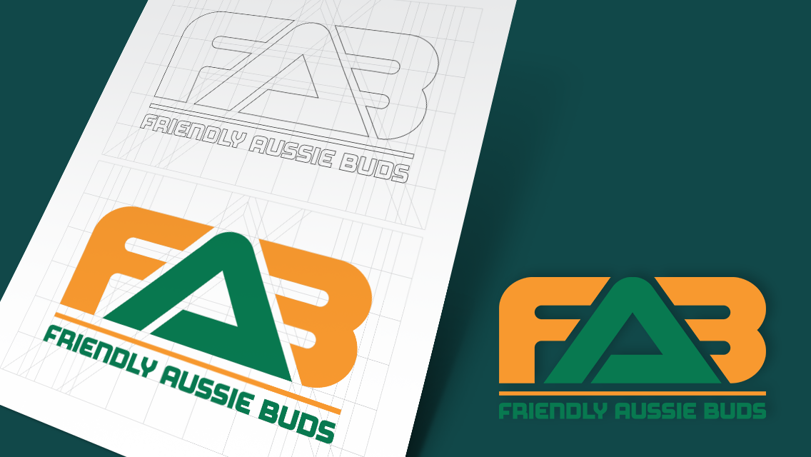 Friendly Aussie Buds (FAB) Logo Design
