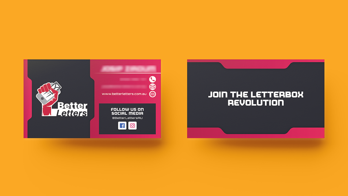 Better Letters Business Card Design