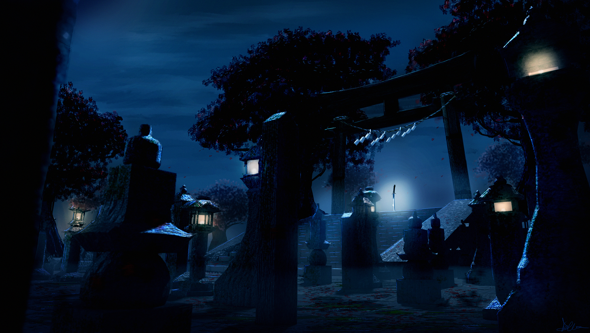 Japanese Souls - Photoshop + Blender