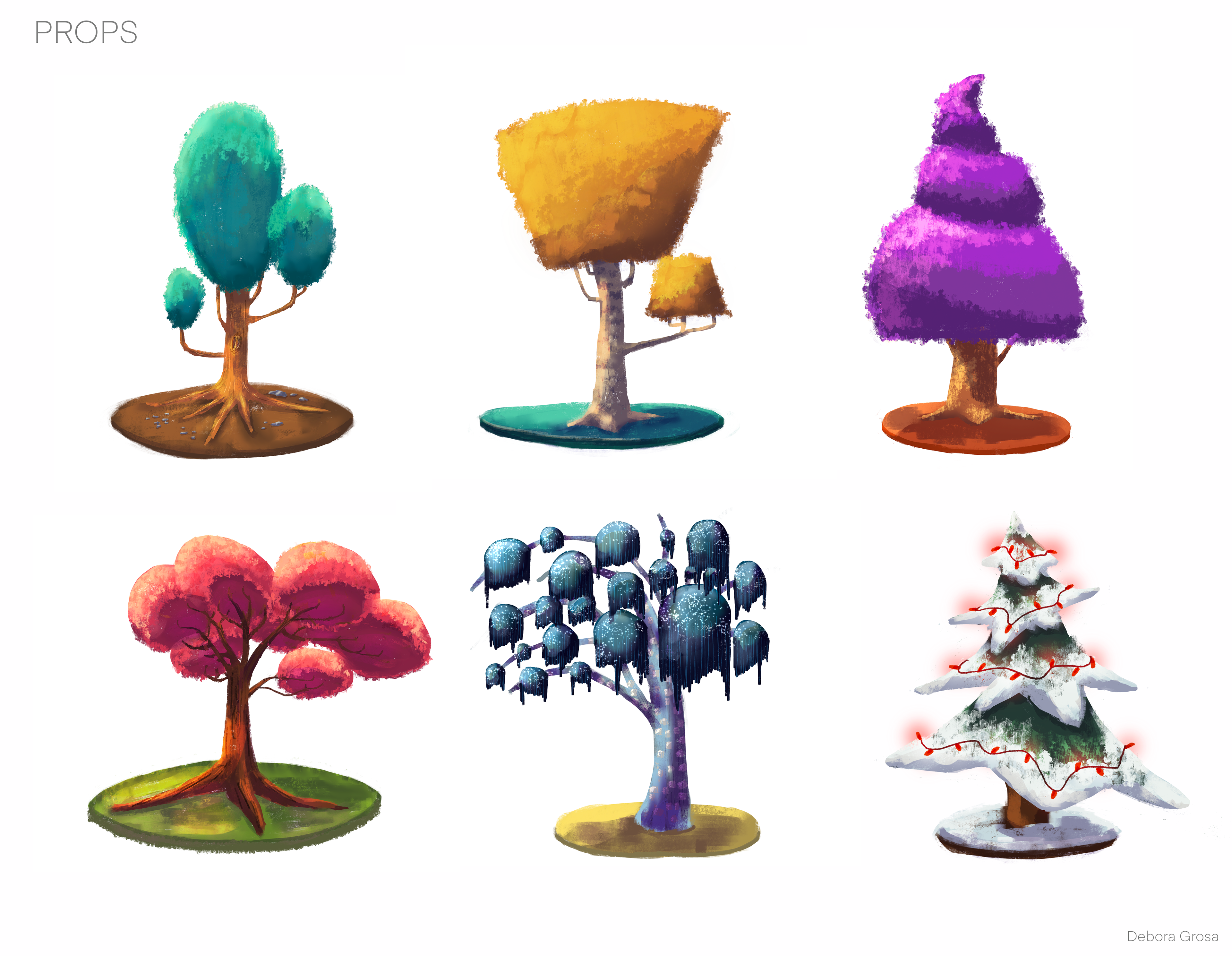 Tree Designs - Procreate