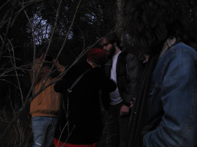 We had to carve our way through the quarry.