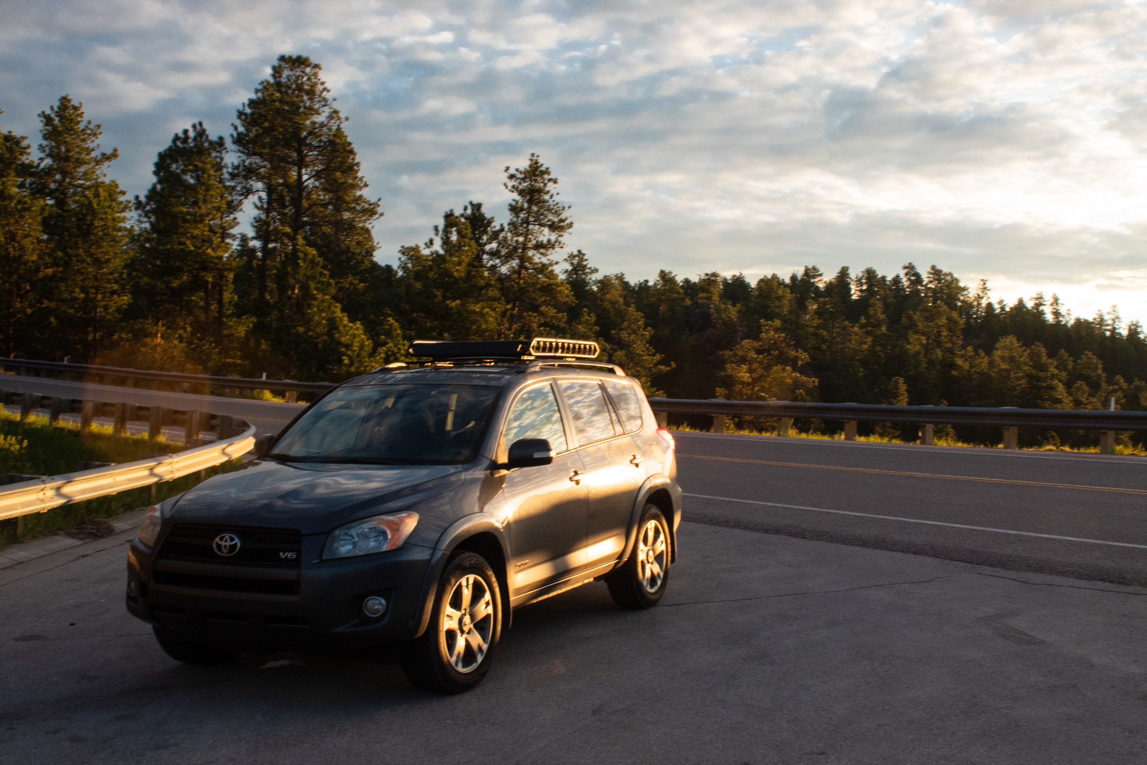 My car in Black Hill, South Dakota