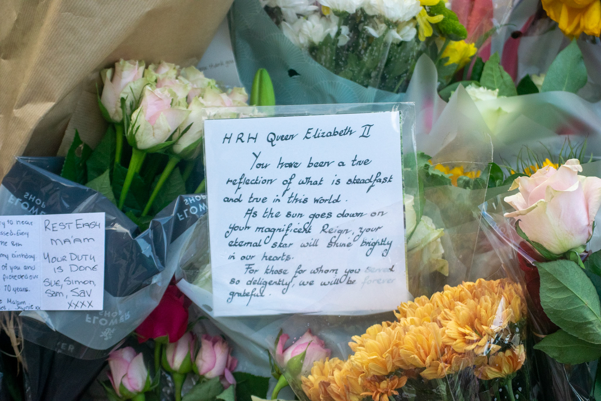 A grateful remembrance to the queen.