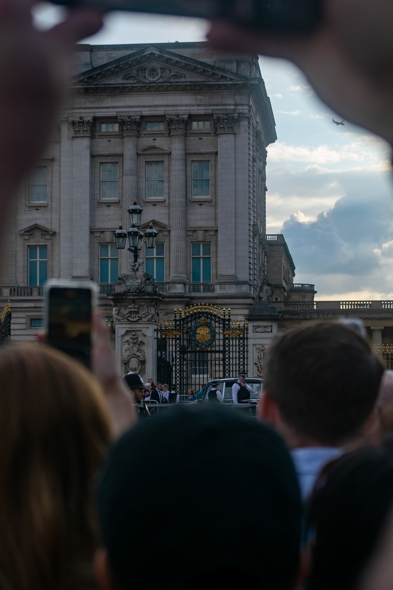 People cheer as the royal convoy emerged from Buckingham palace.