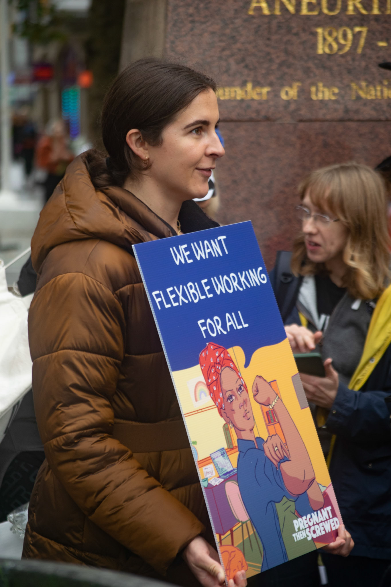 A protesting mother.