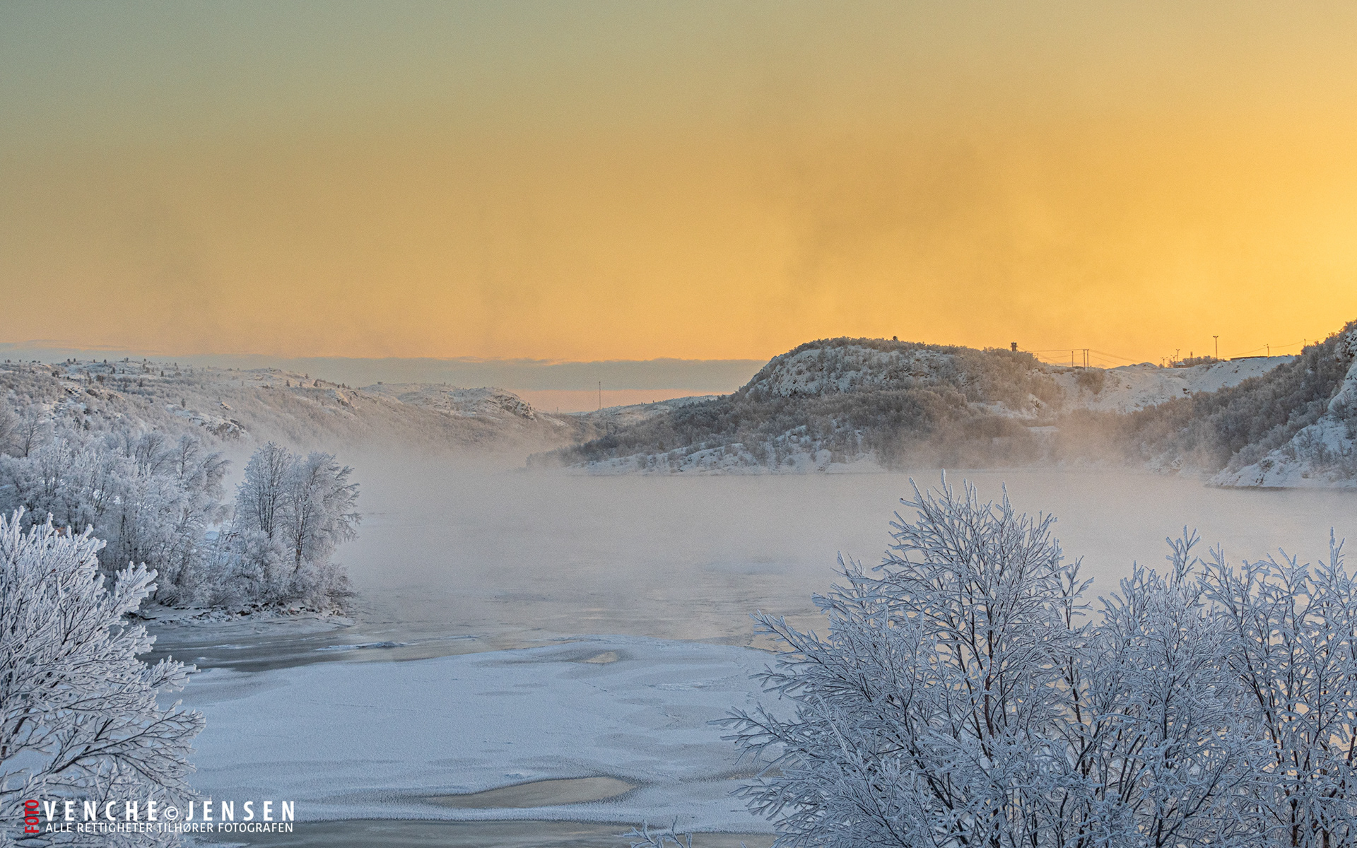 Frost over Pasvikelva