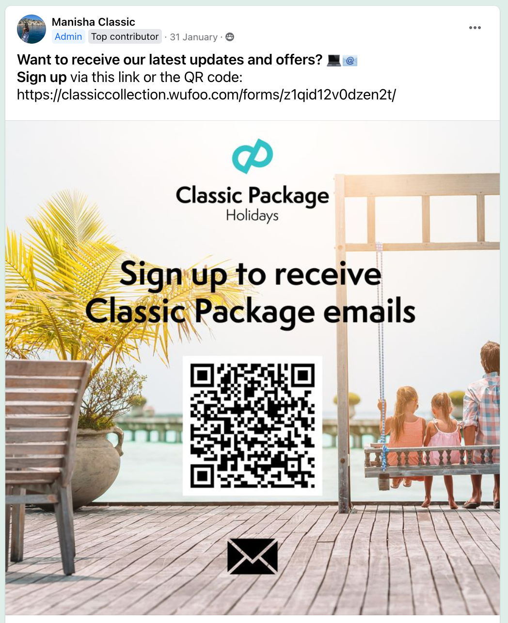 Email Mailing List QR Code