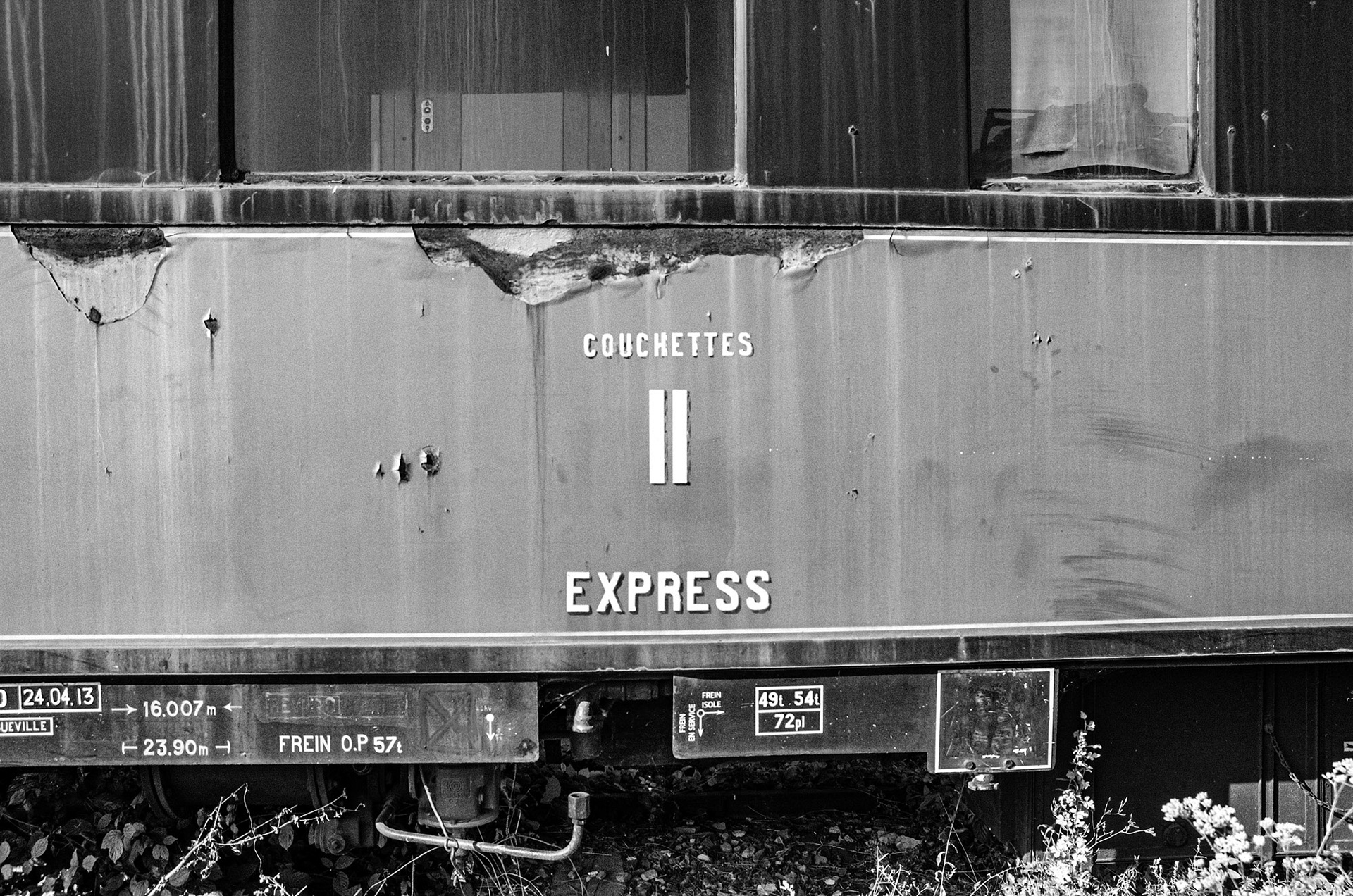 SNCF, couchette 2ème classe.