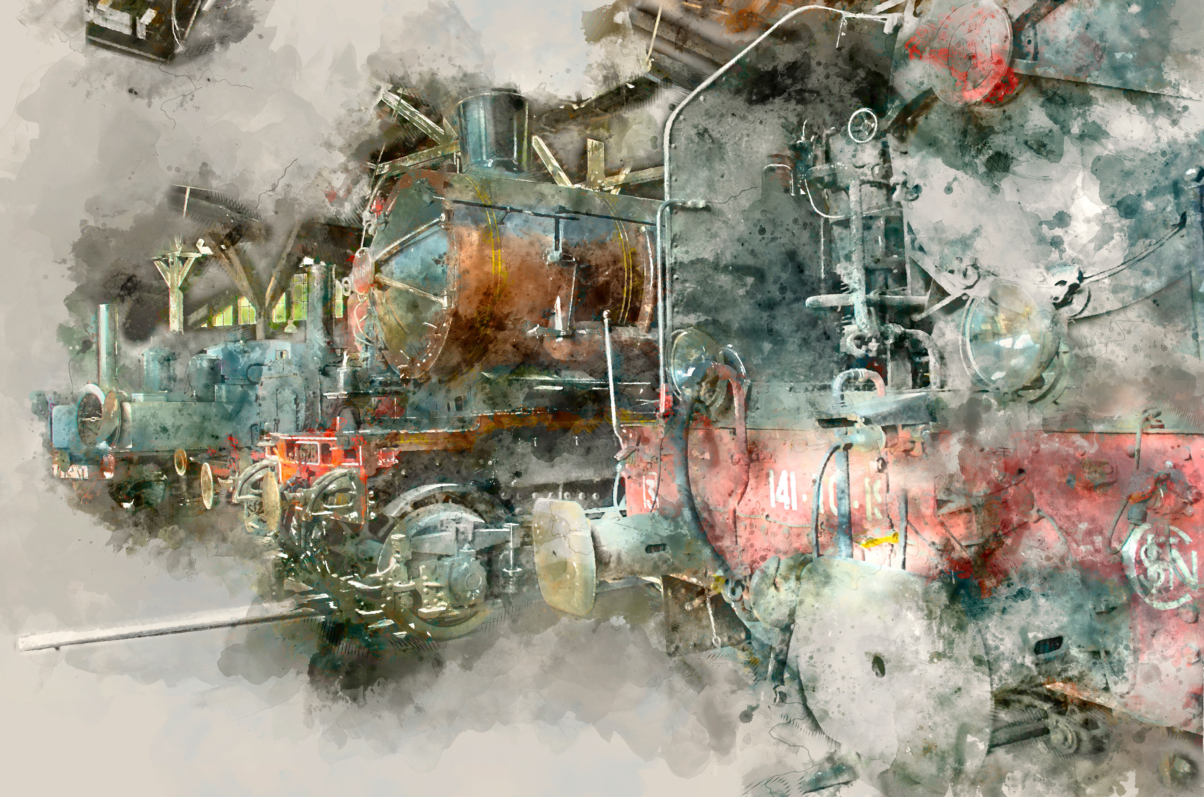 Locos sous la rotonde