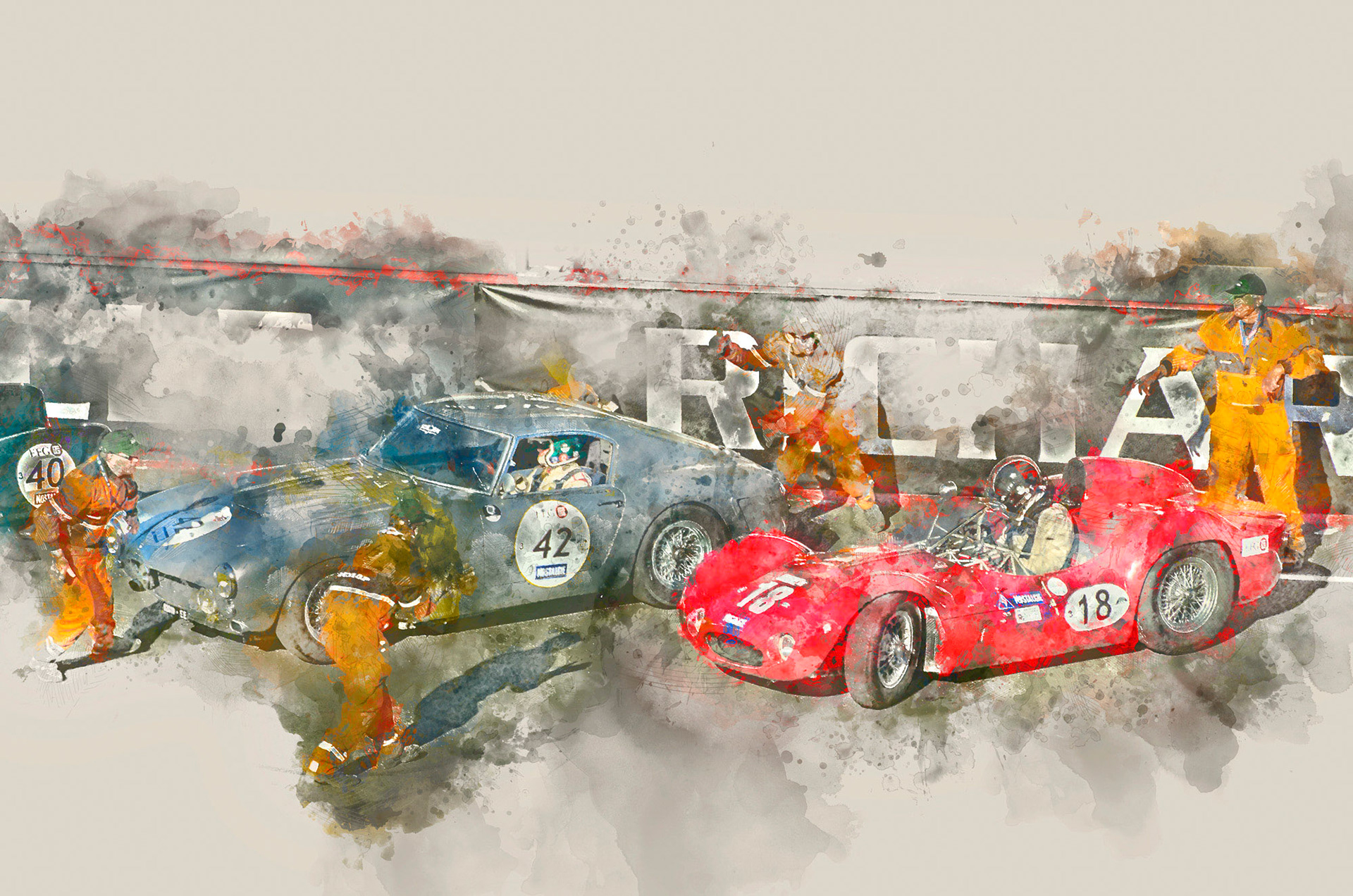 Aston Martin et Ferrari