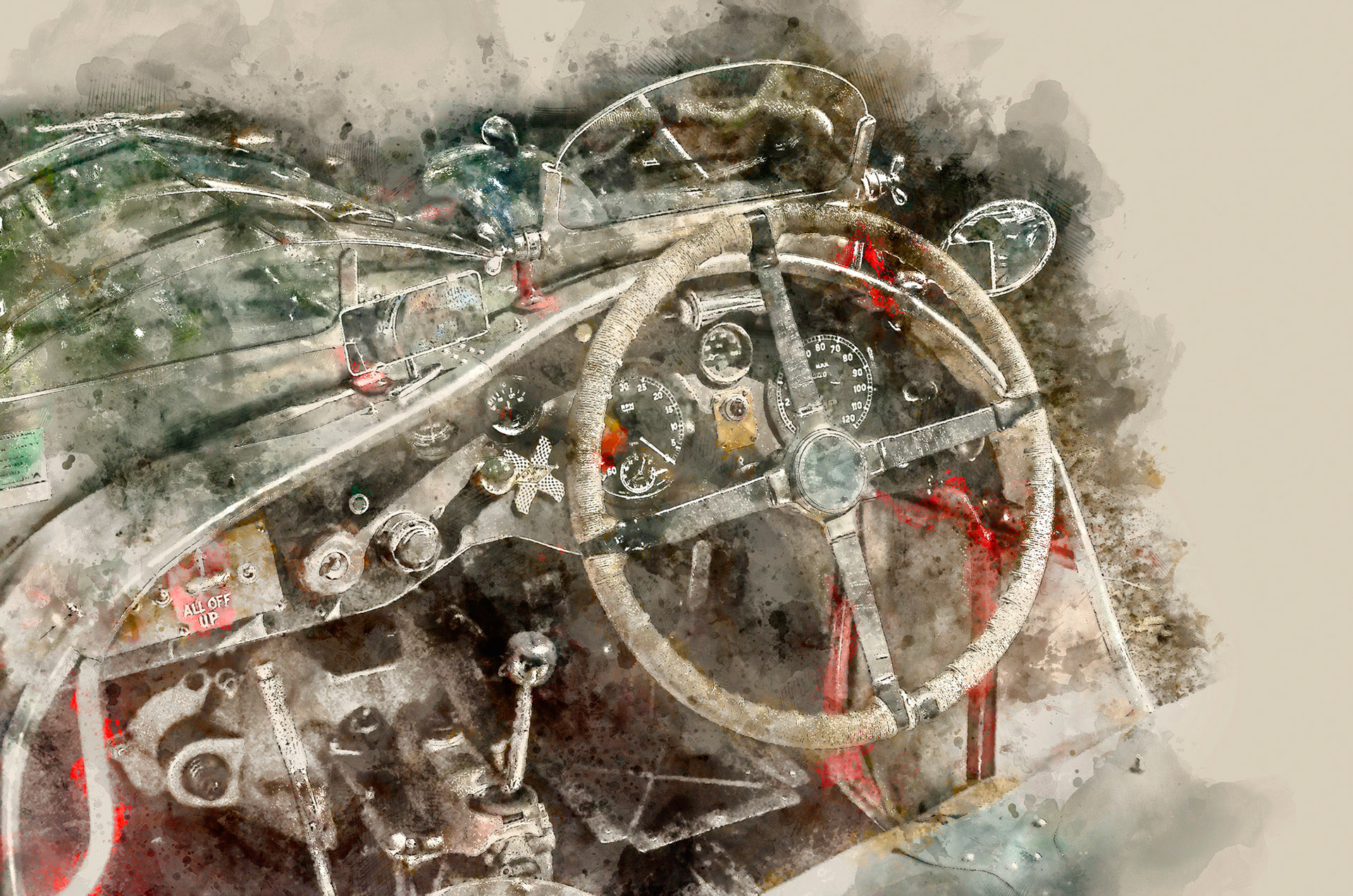 Tableau de bord vintage