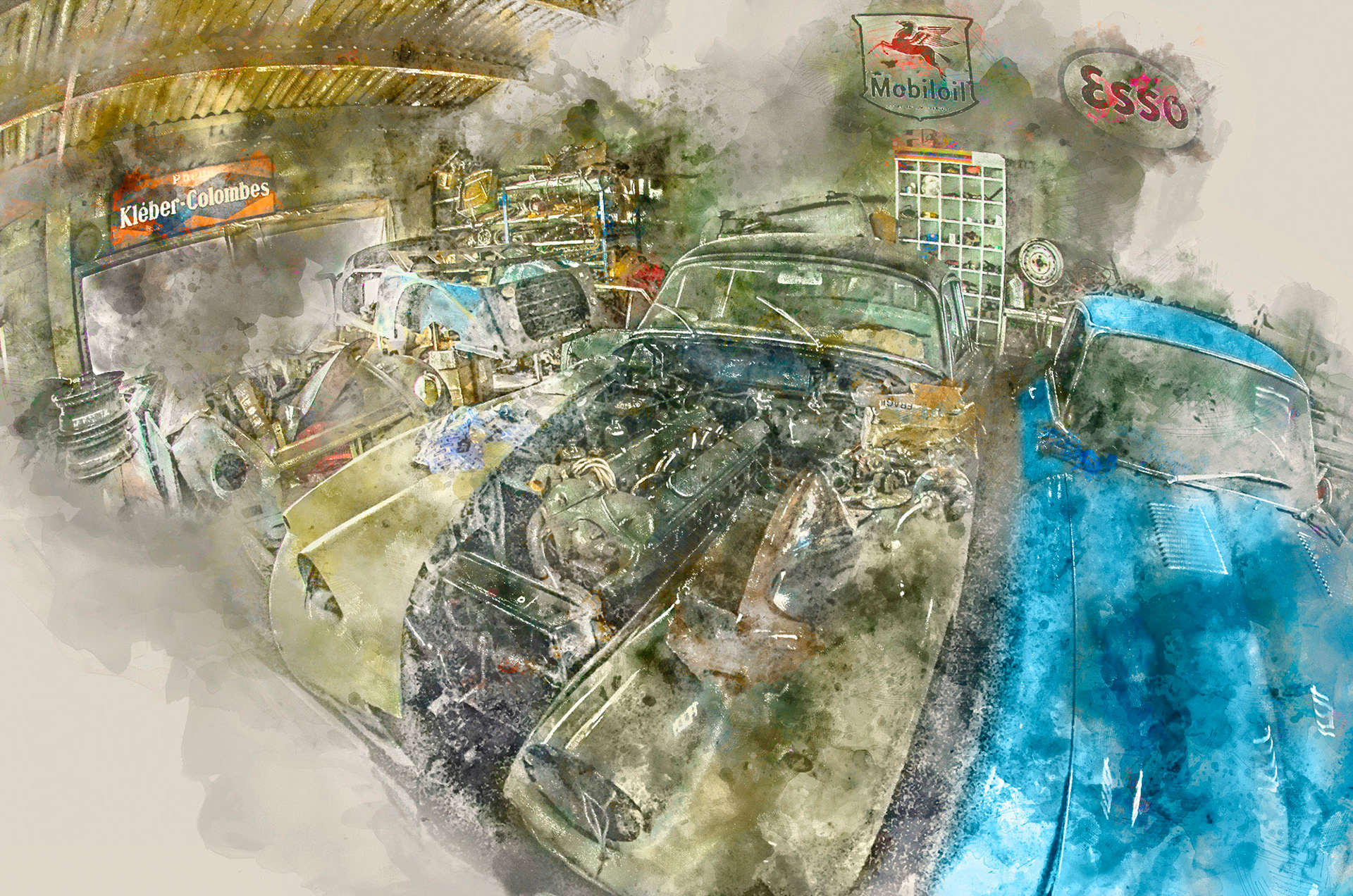 Jaguar XK150 en attente