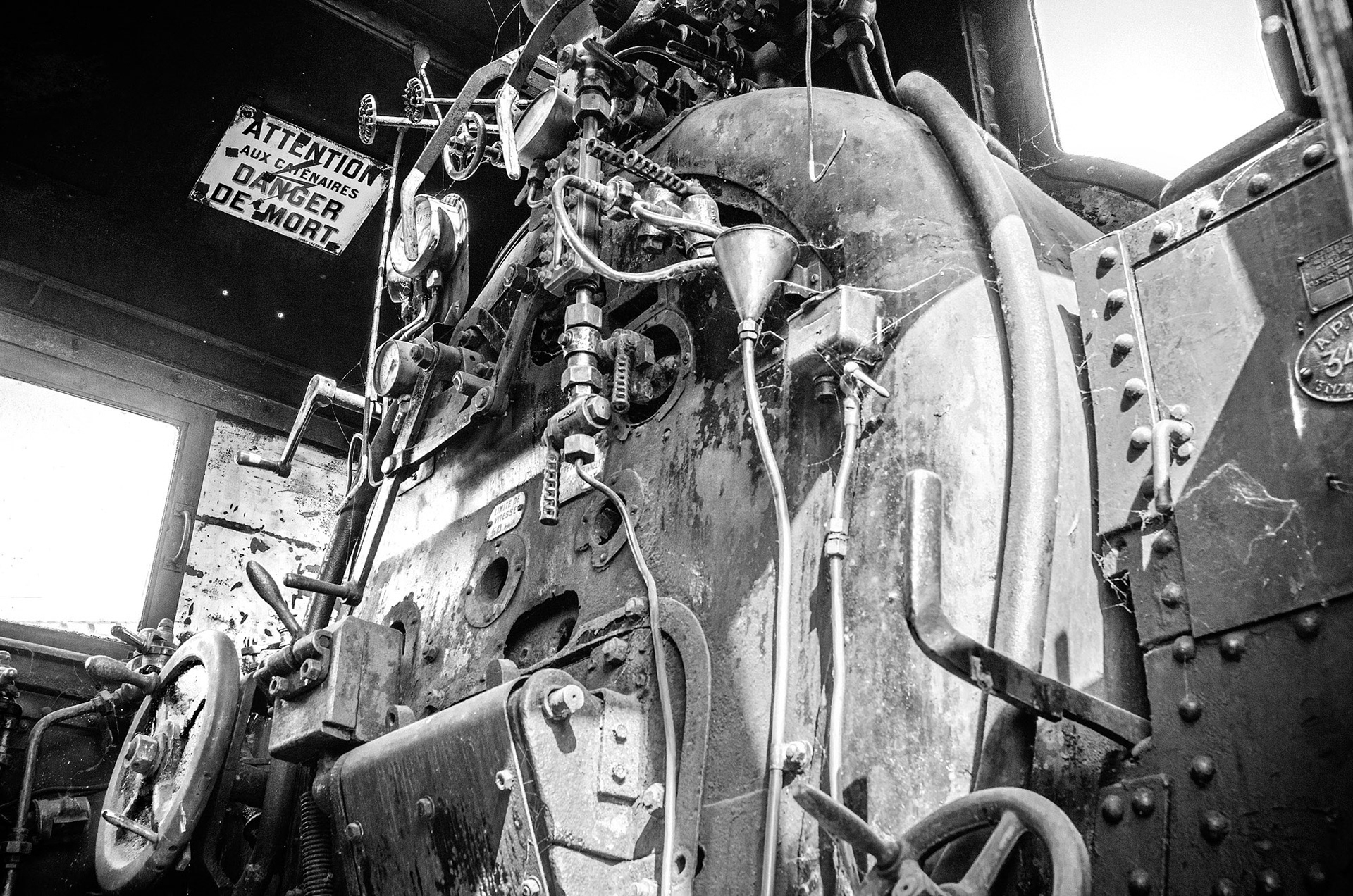 SNCF, chaudière de locomotive à vapeur.