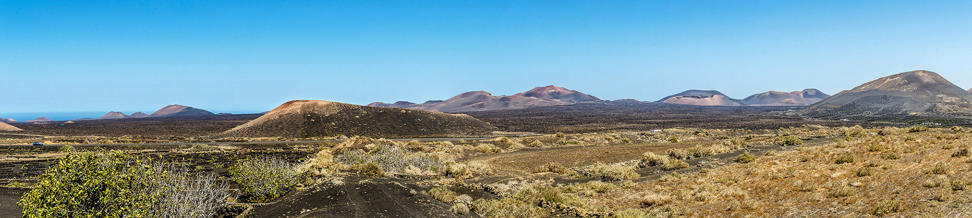 Volcans à Lanzarote aux iles Canaries.
