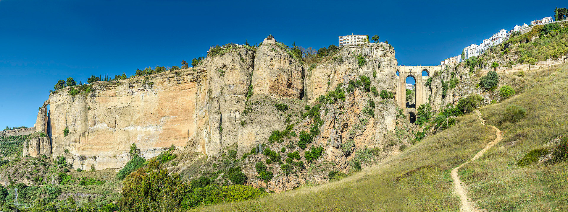 Ronda et son pont romain en Andalousie.
