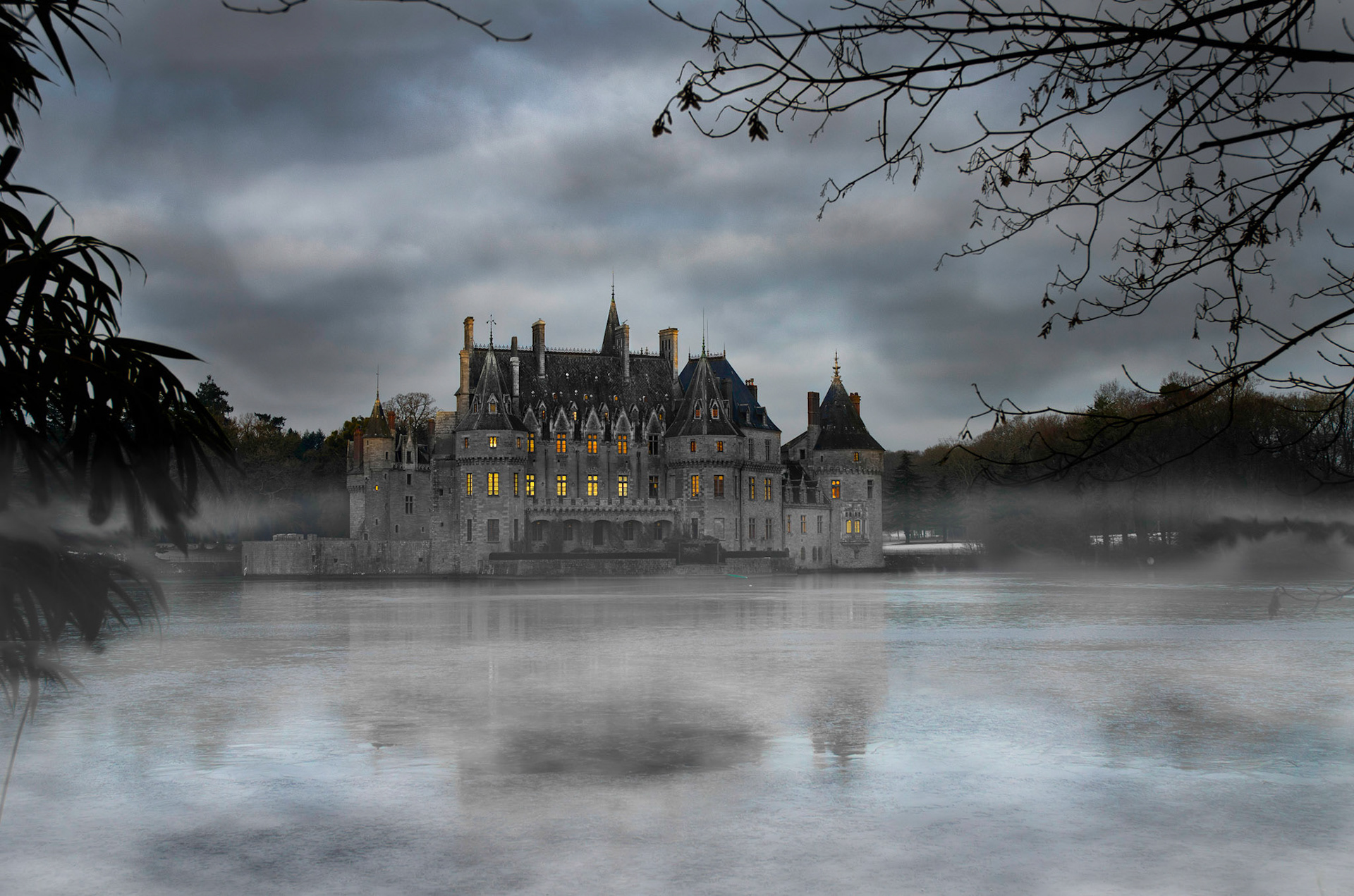 MATIN D'HIVER CHATEAU DE LA BRETESHE