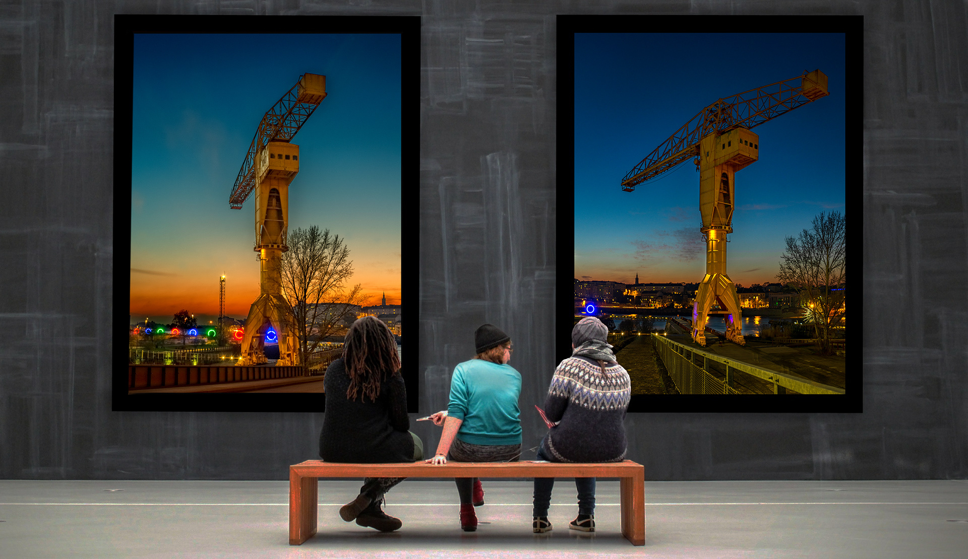 Nantes, la grue jaune Titan